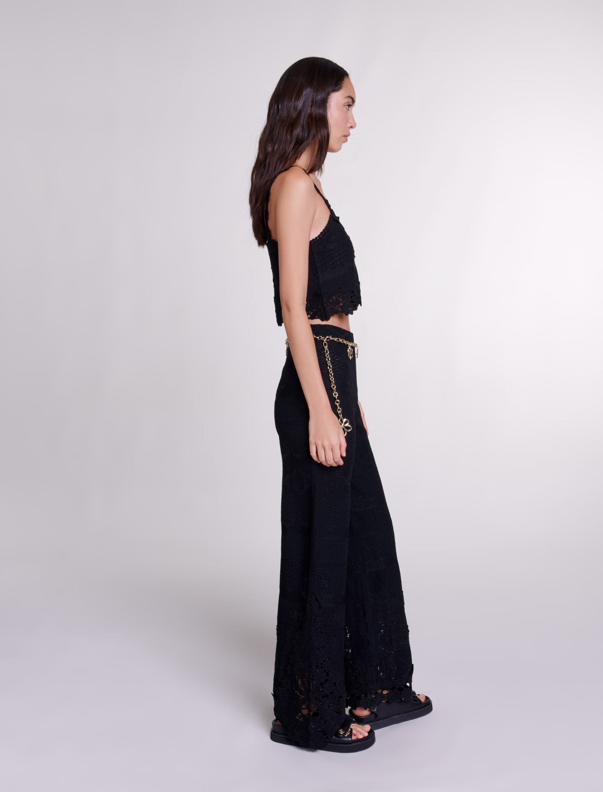 Брюки в технике вязания крючком