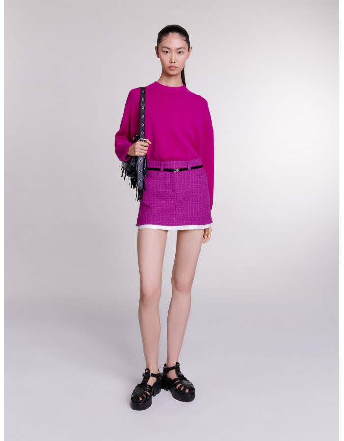 Твидовая мини юбка