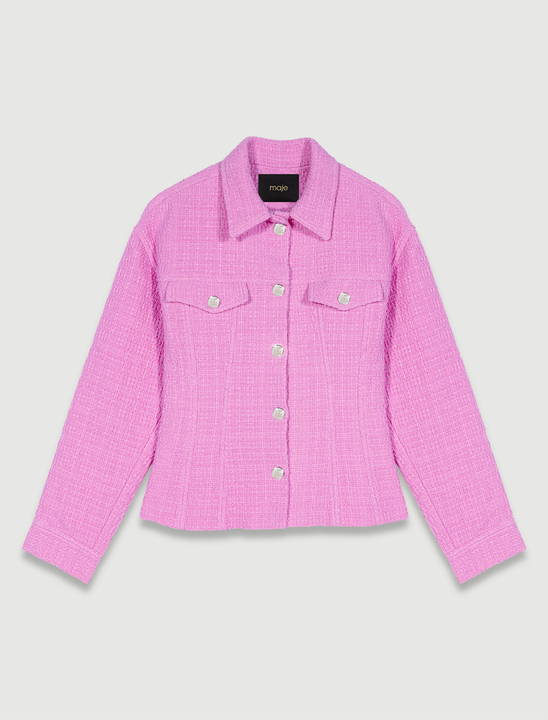 Приталенний твідовий жакет