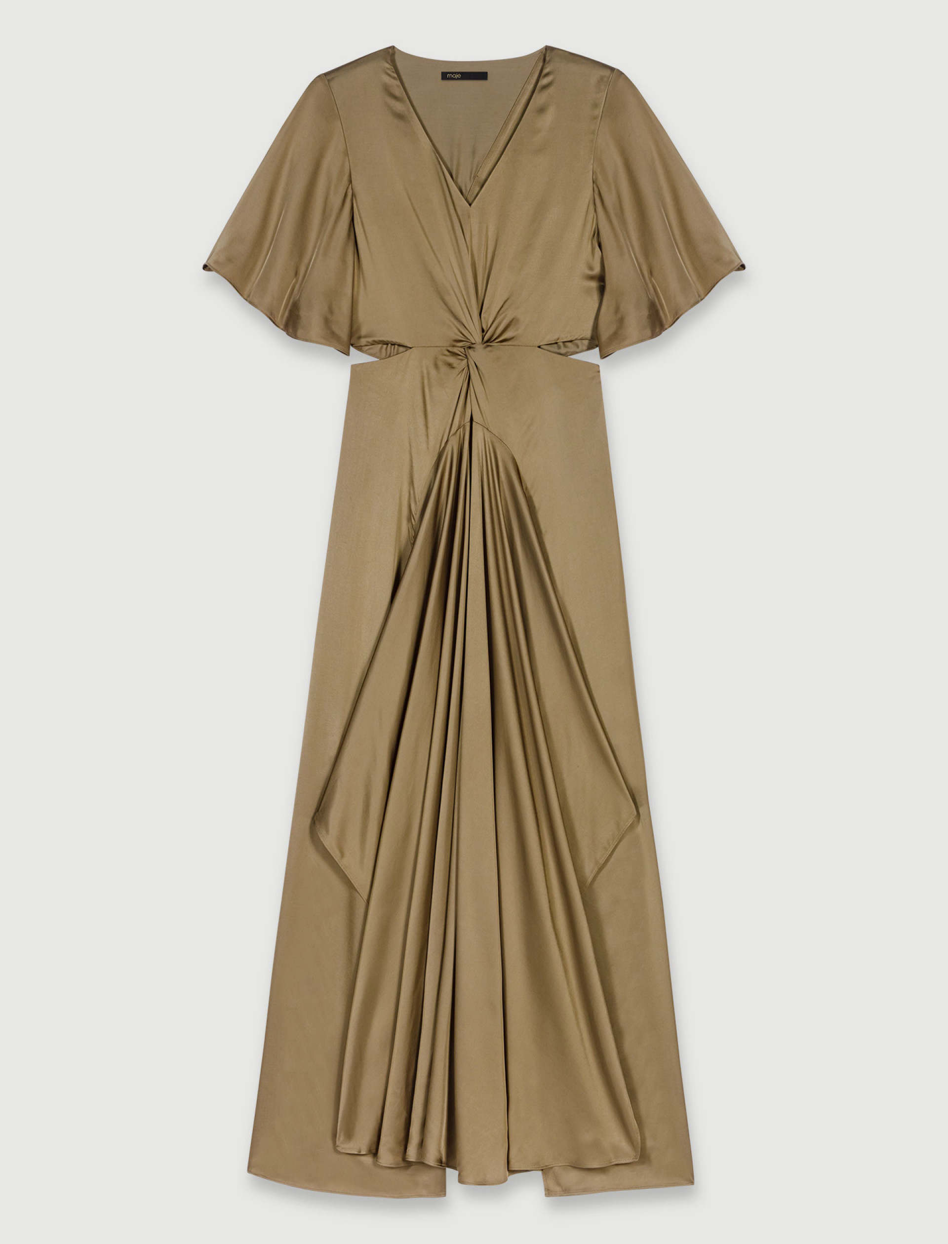 Сукня максі з атласним ефектом