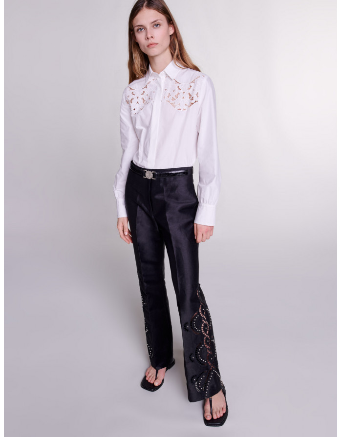 Ажурні брюки-кльош