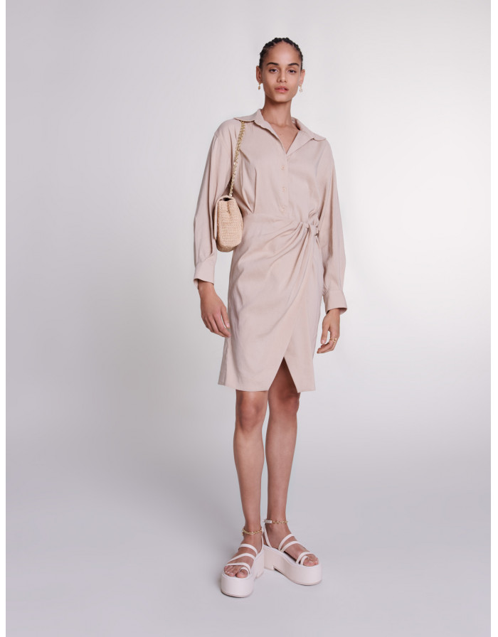 Льняное платье