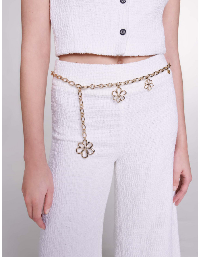  Широкі твідові брюки