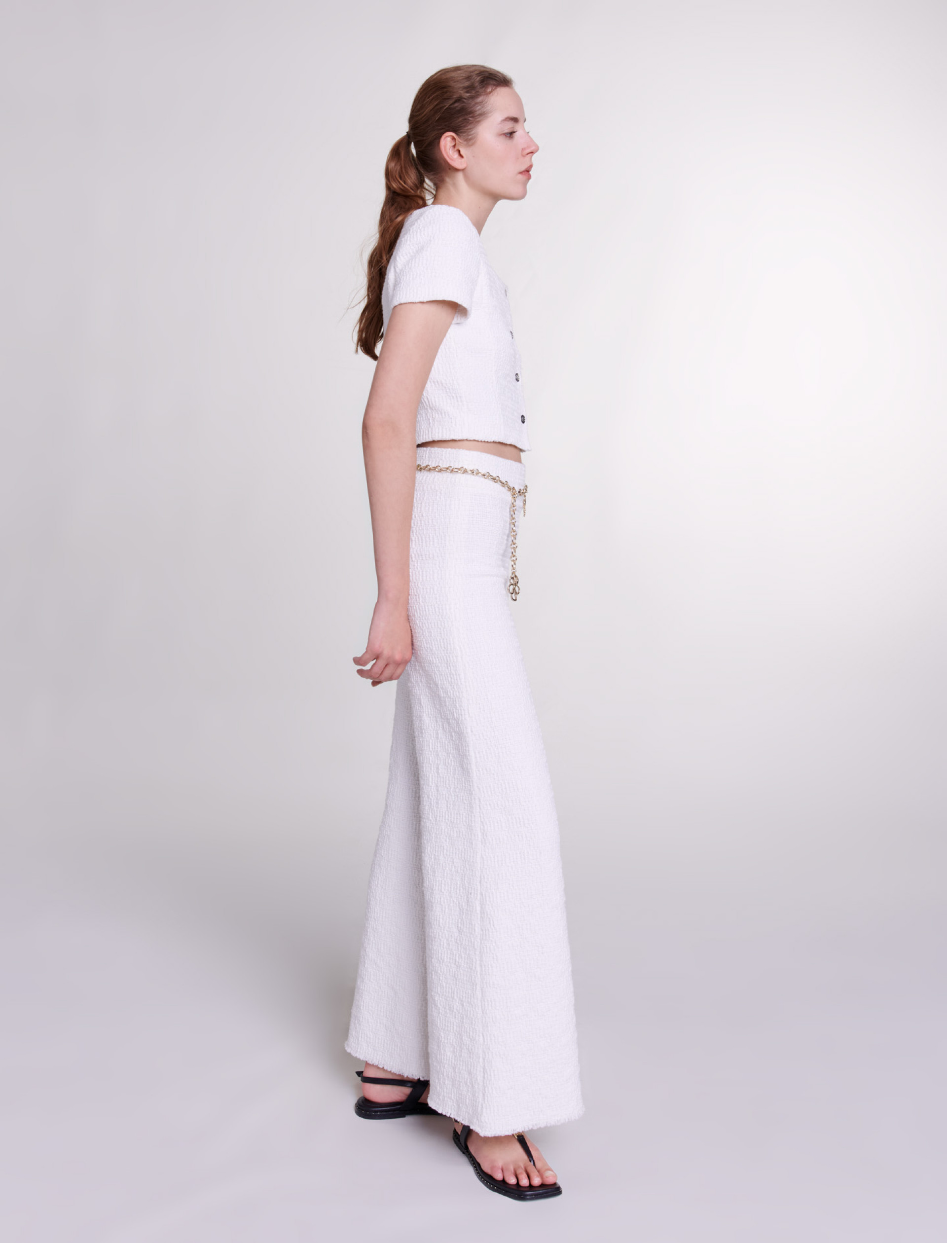 Широкі твідові брюки Широкі твідові брюки