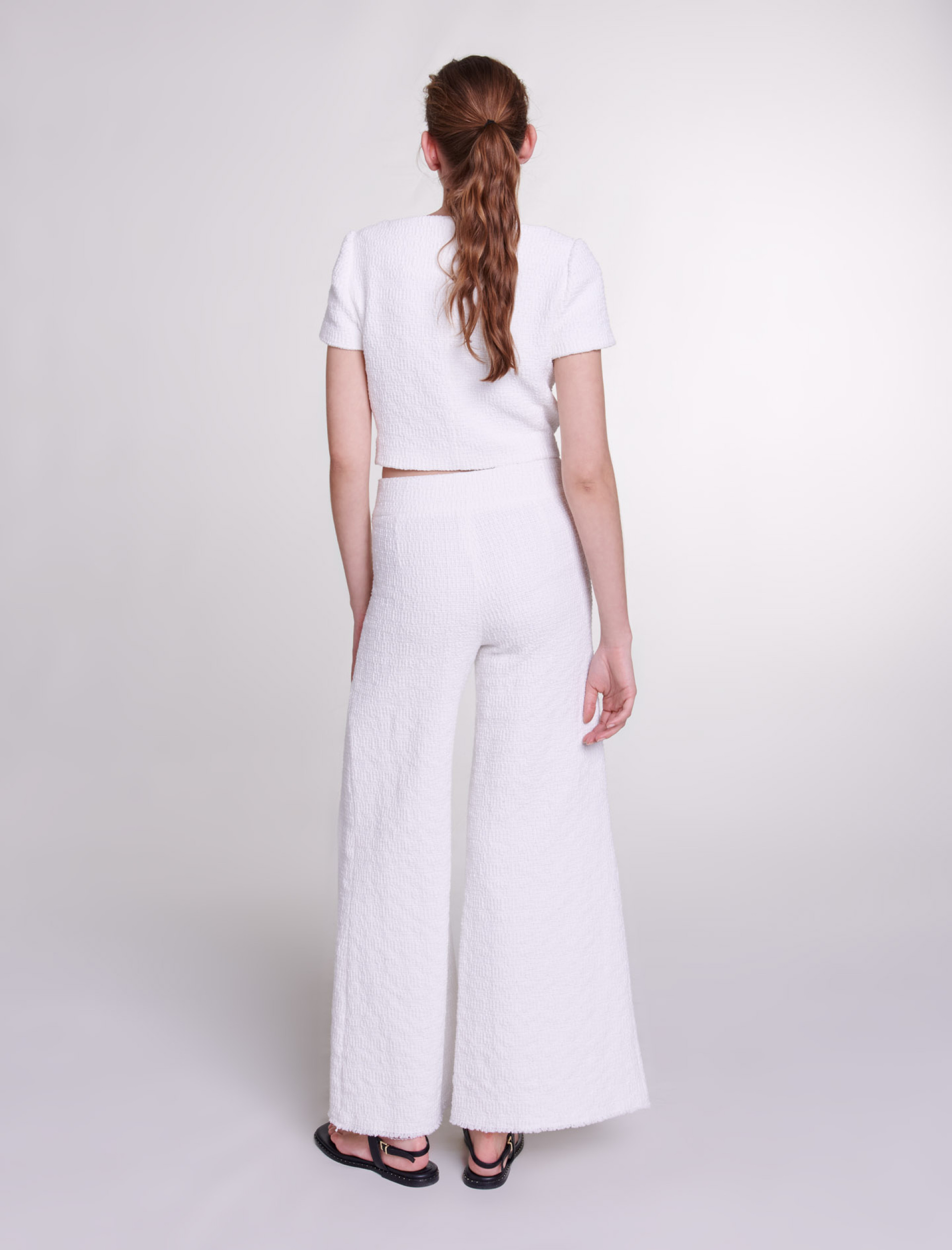 Широкі твідові брюки Широкі твідові брюки