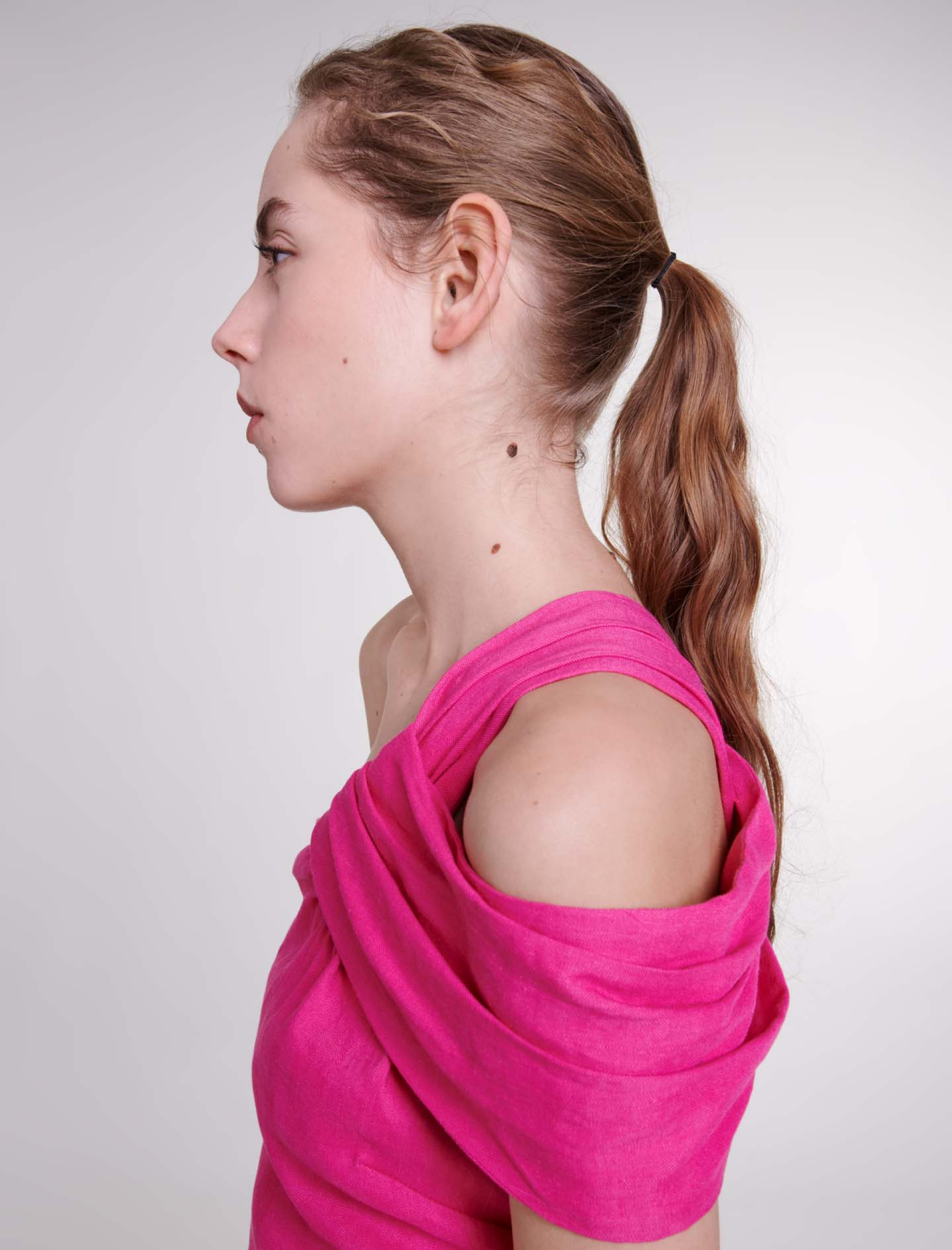 Асимметричное льняное платье Асимметричное льняное платье