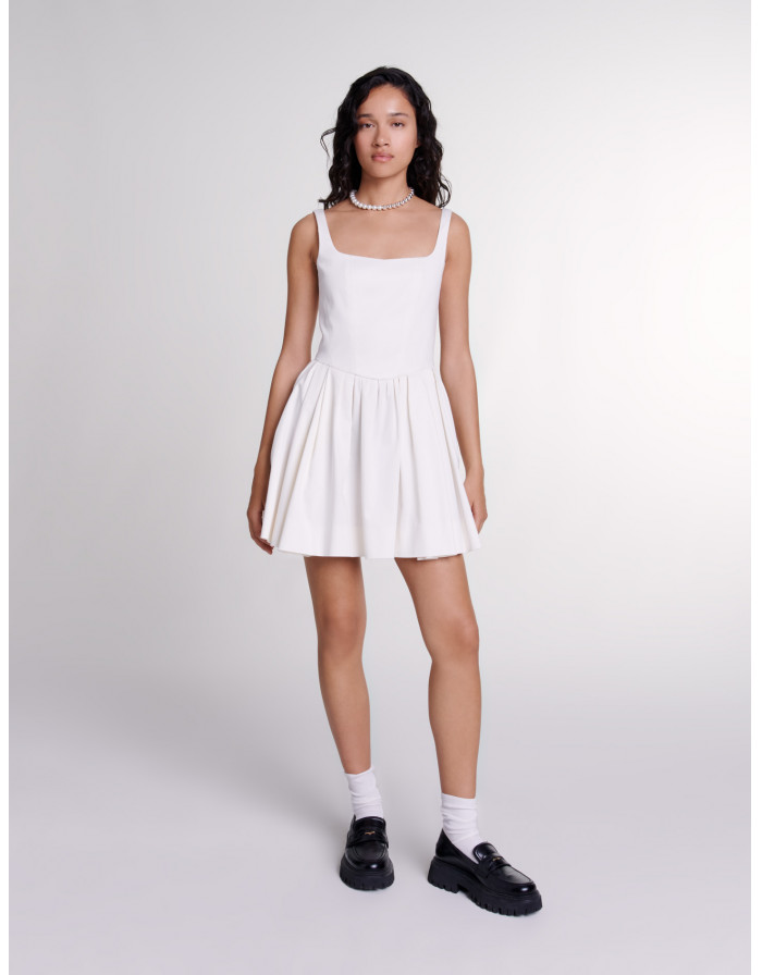 Короткое хлопковое платье