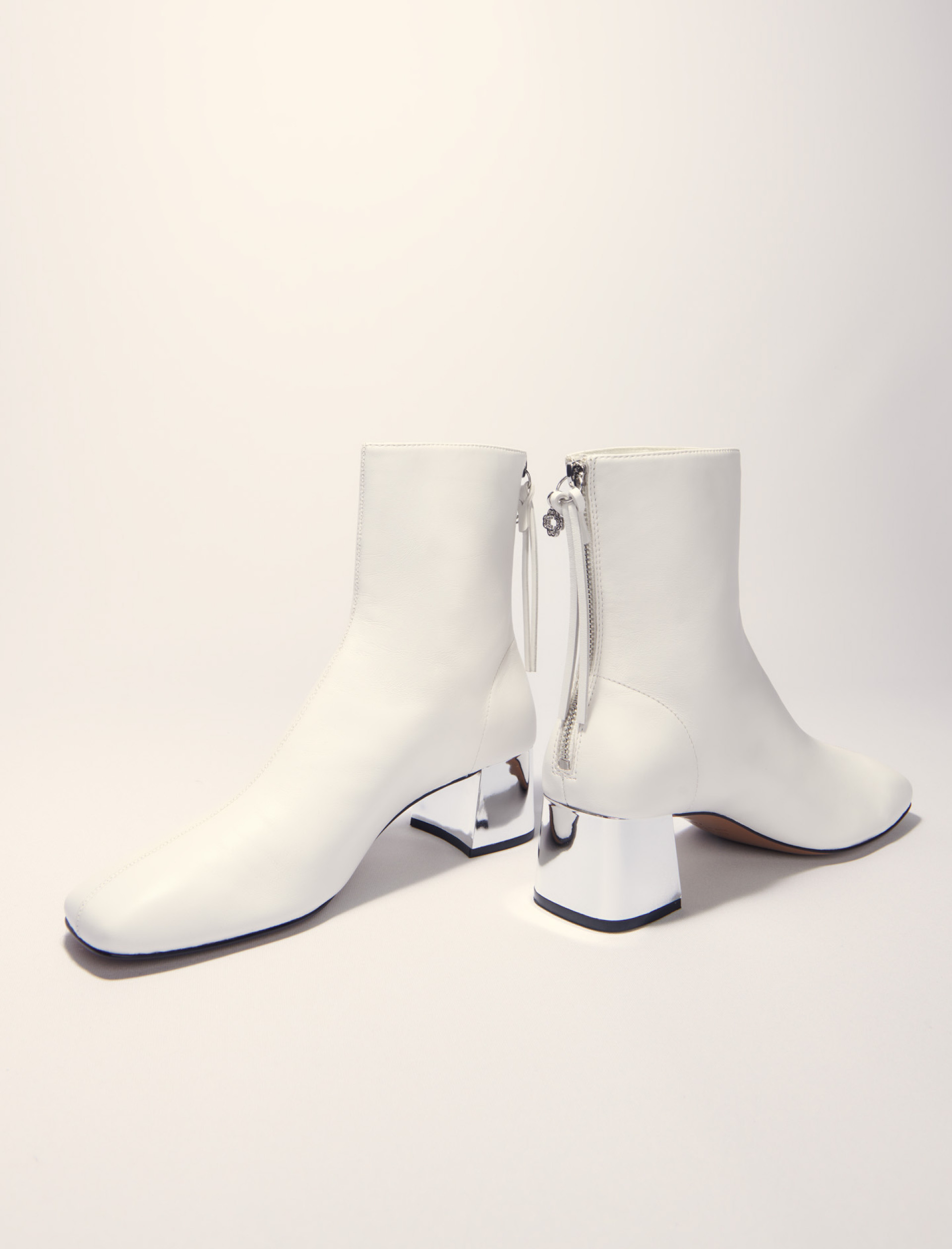 Жіночі ботильони з квадратним носом