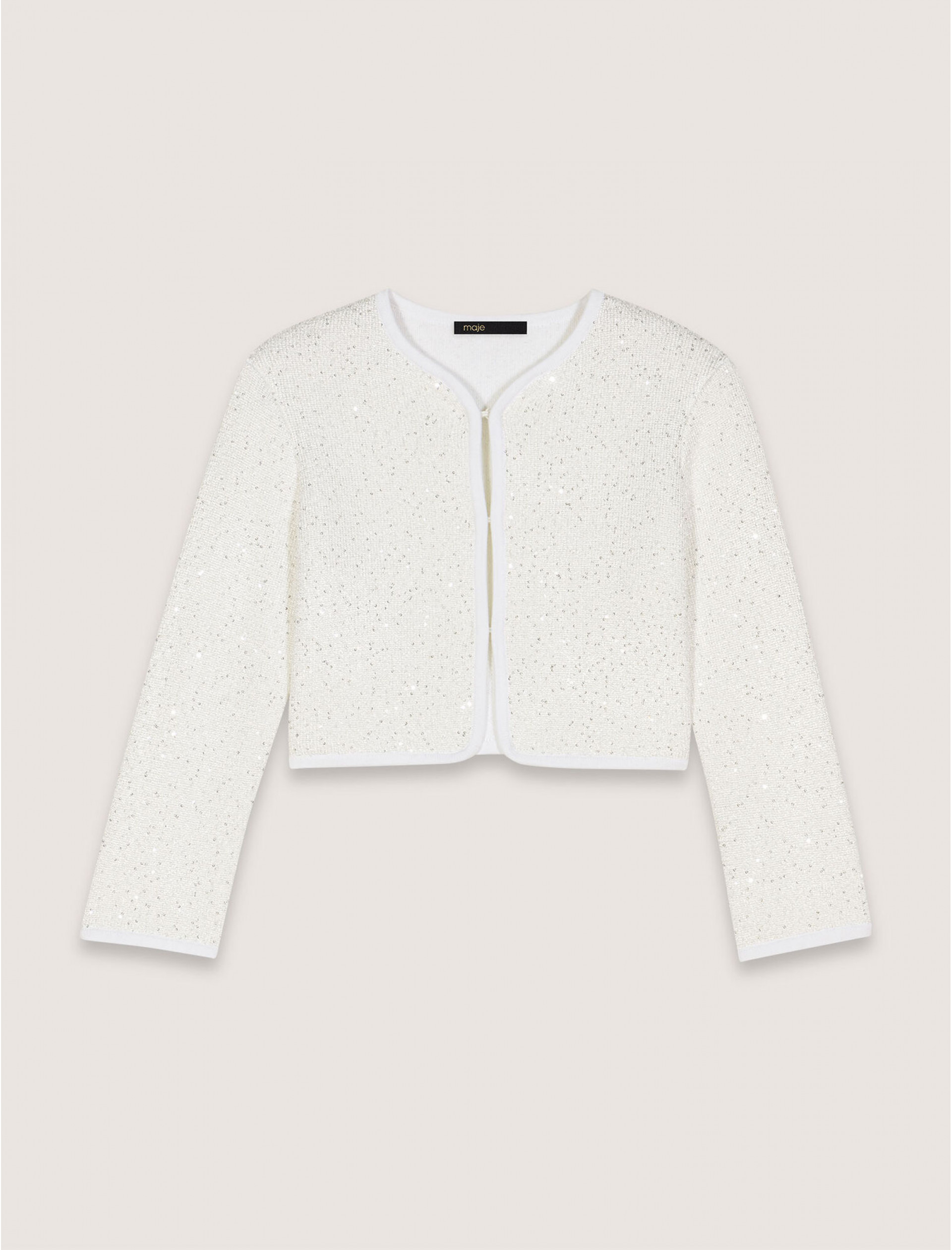 Жіночий короткий кардиган зі стразами Жіночий короткий кардиган зі стразами