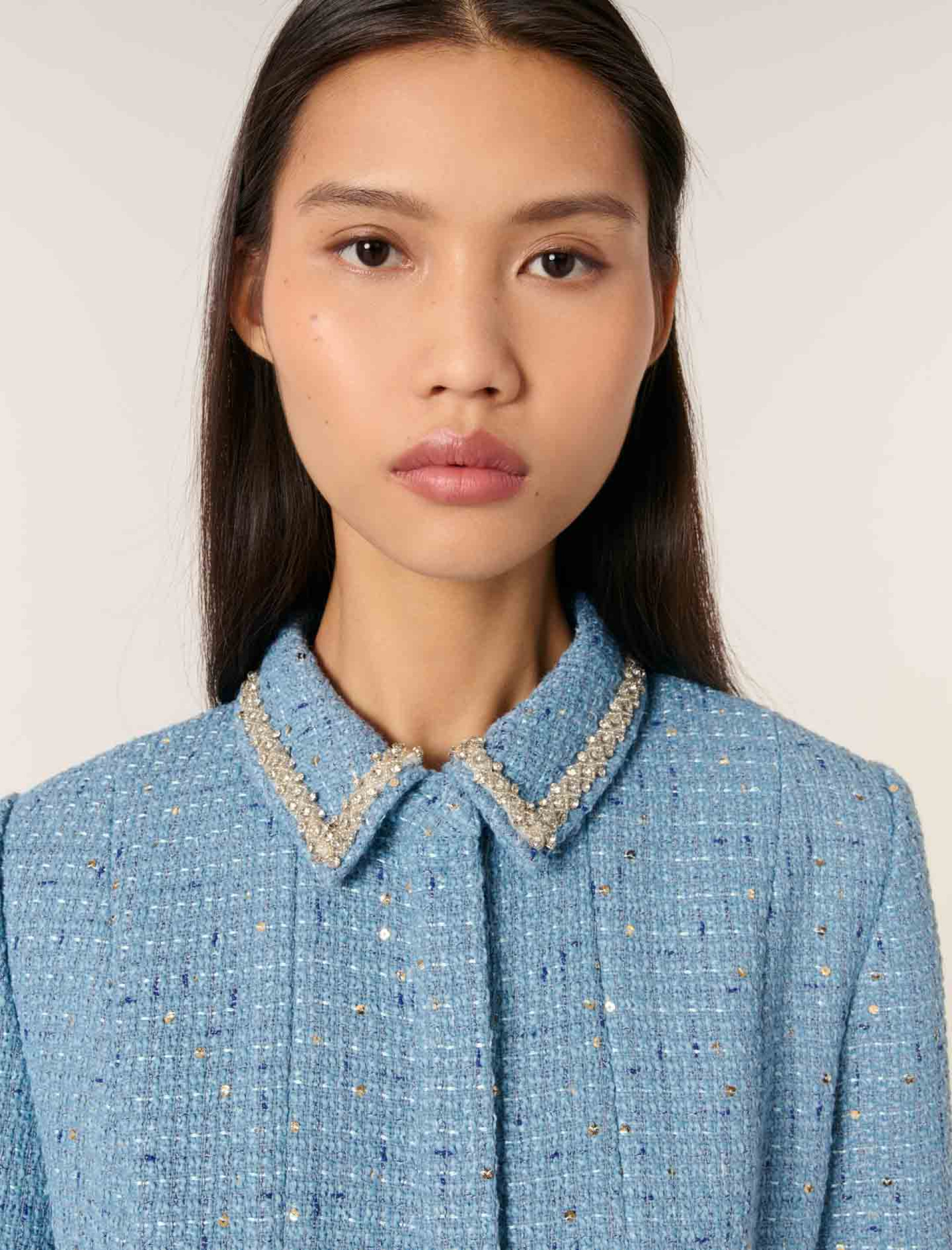 Жіноча твідова сукня з паєтками Жіноча твідова сукня з паєтками