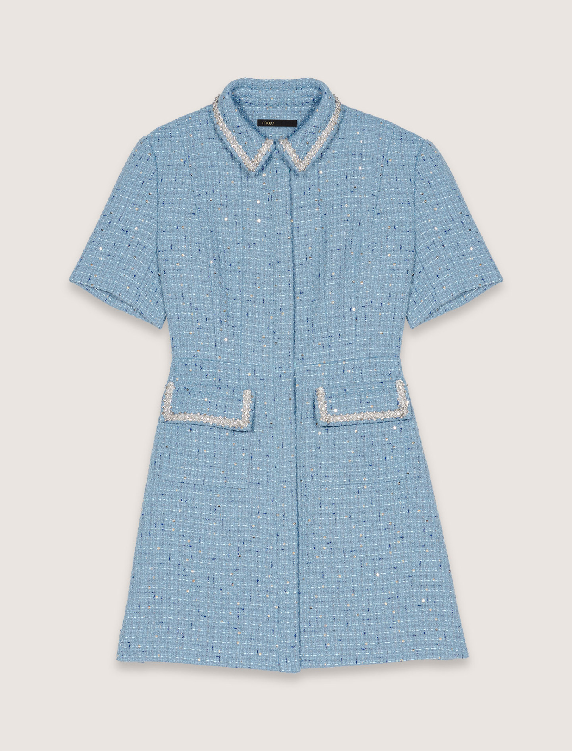 Жіноча твідова сукня з паєтками Жіноча твідова сукня з паєтками