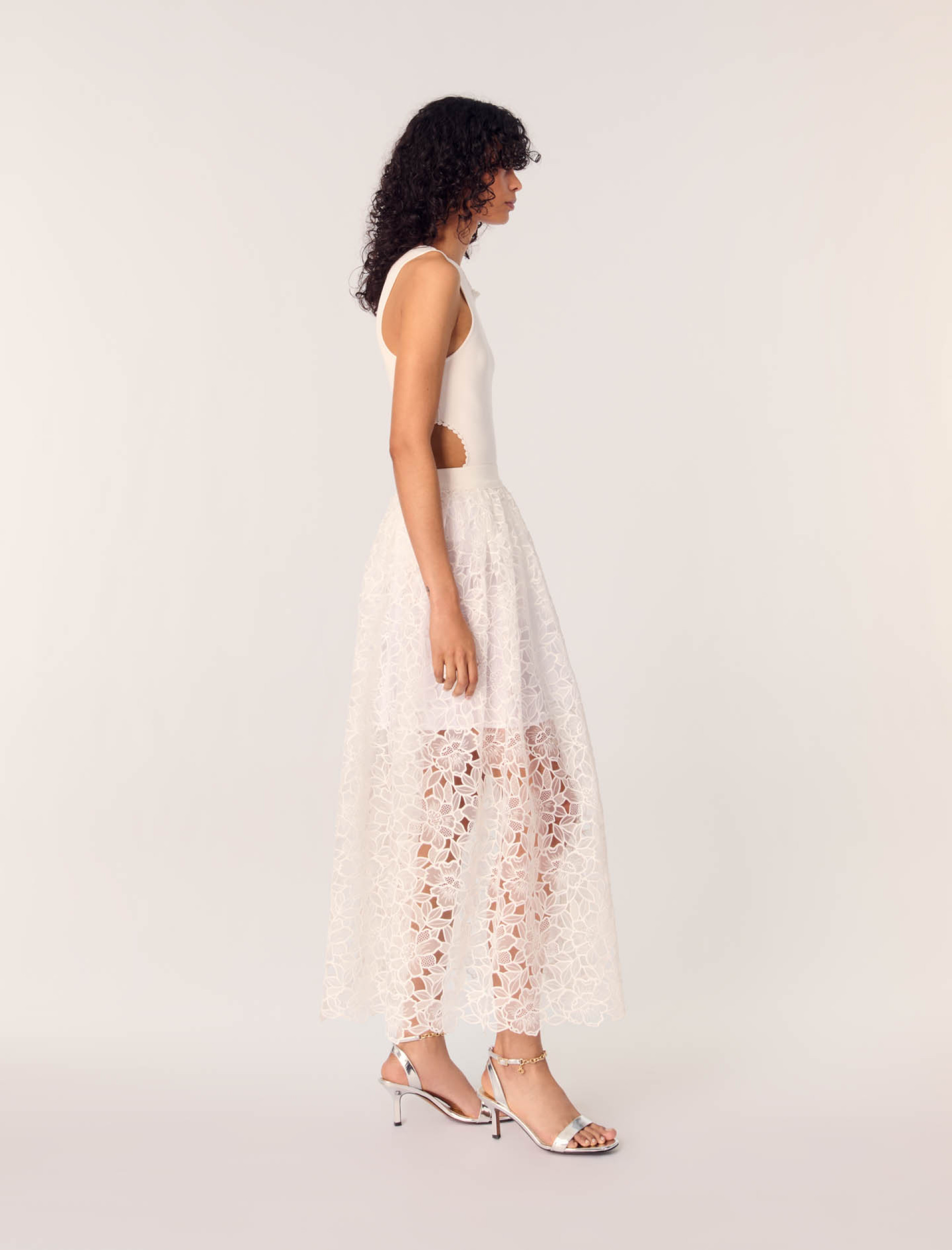 Жіночий білий боді