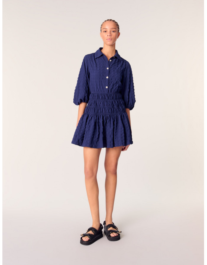 Женское плиссированное платье с атласным эффектом