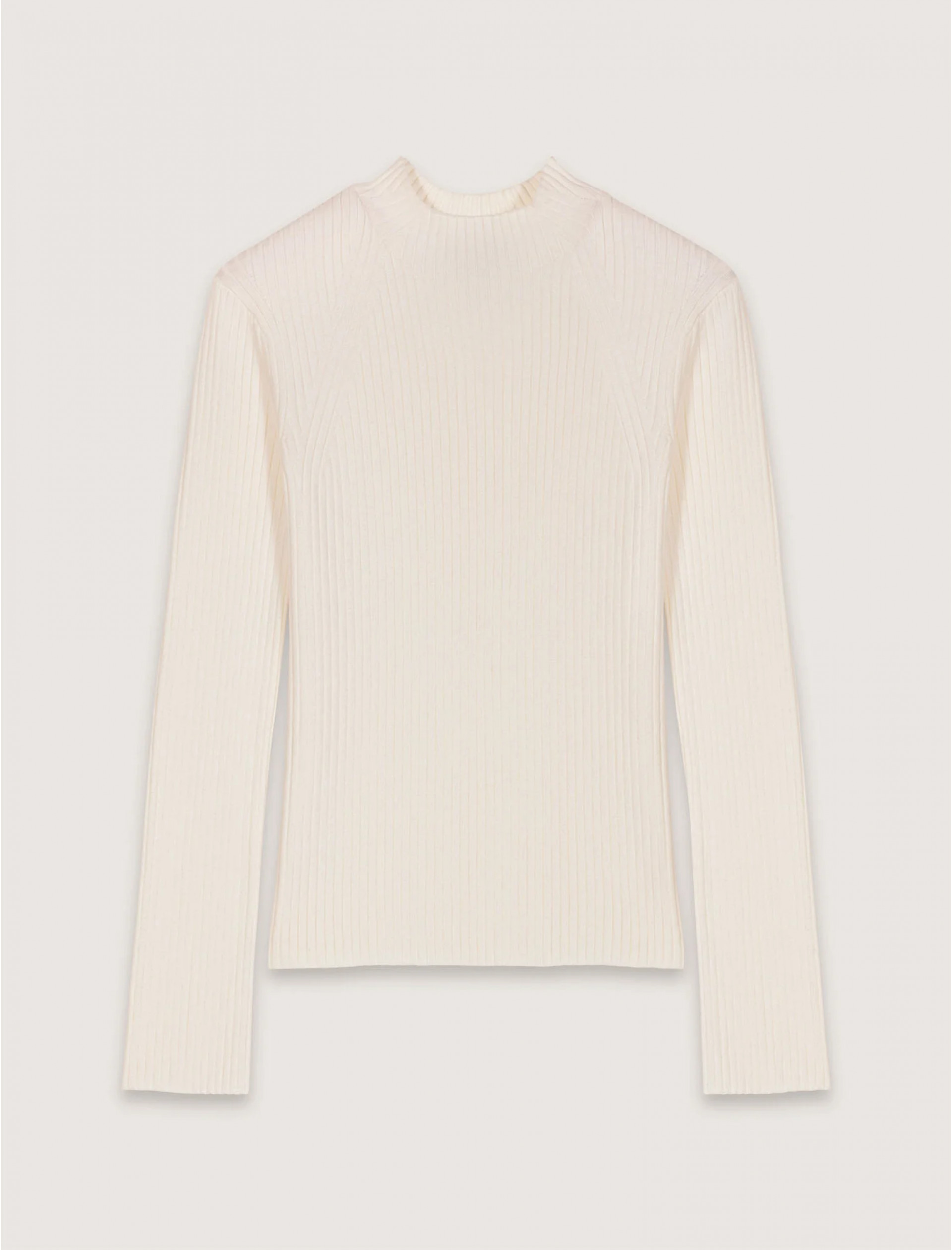 Женский джемпер в рубчик