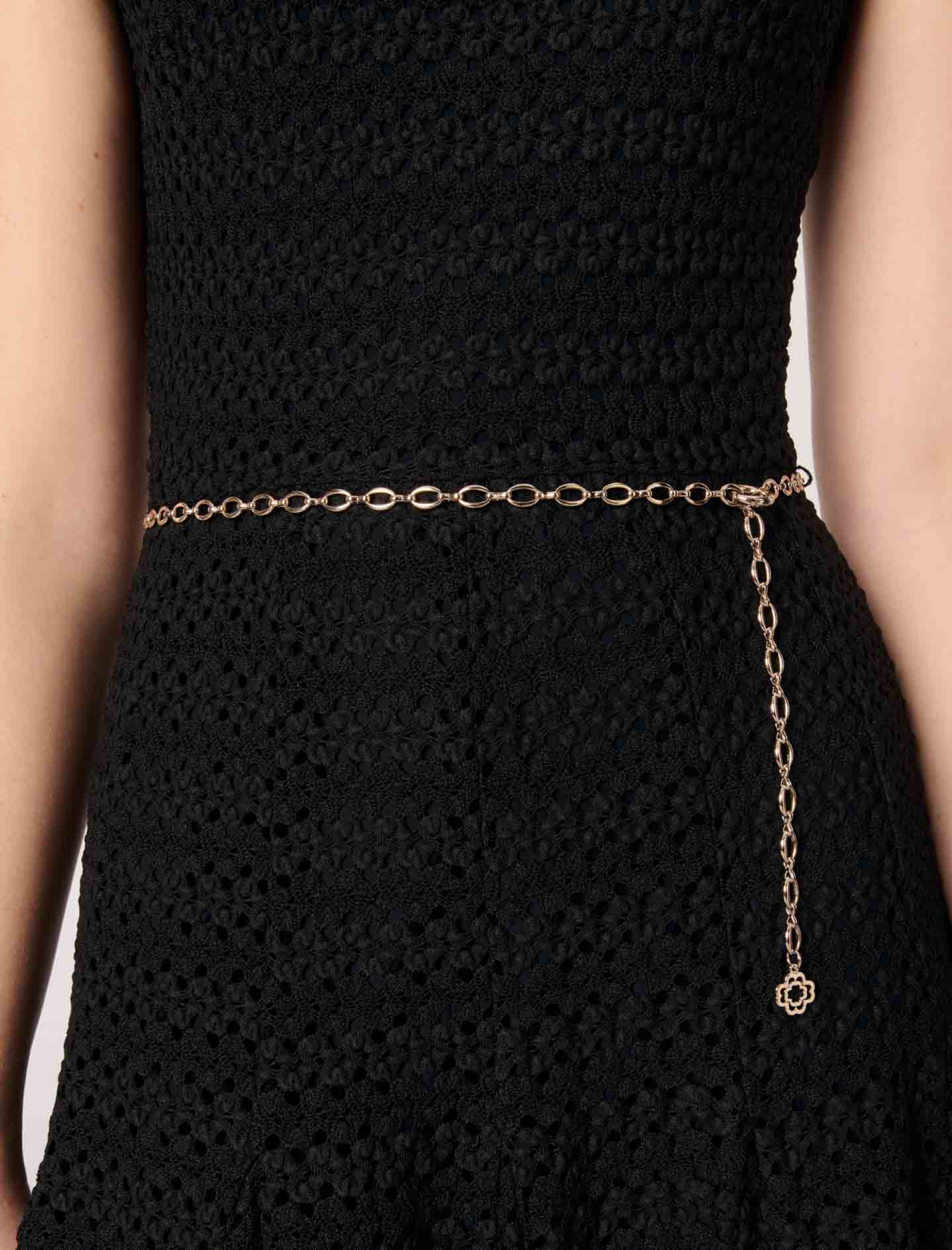 Женское длинное платье вязаное крючком