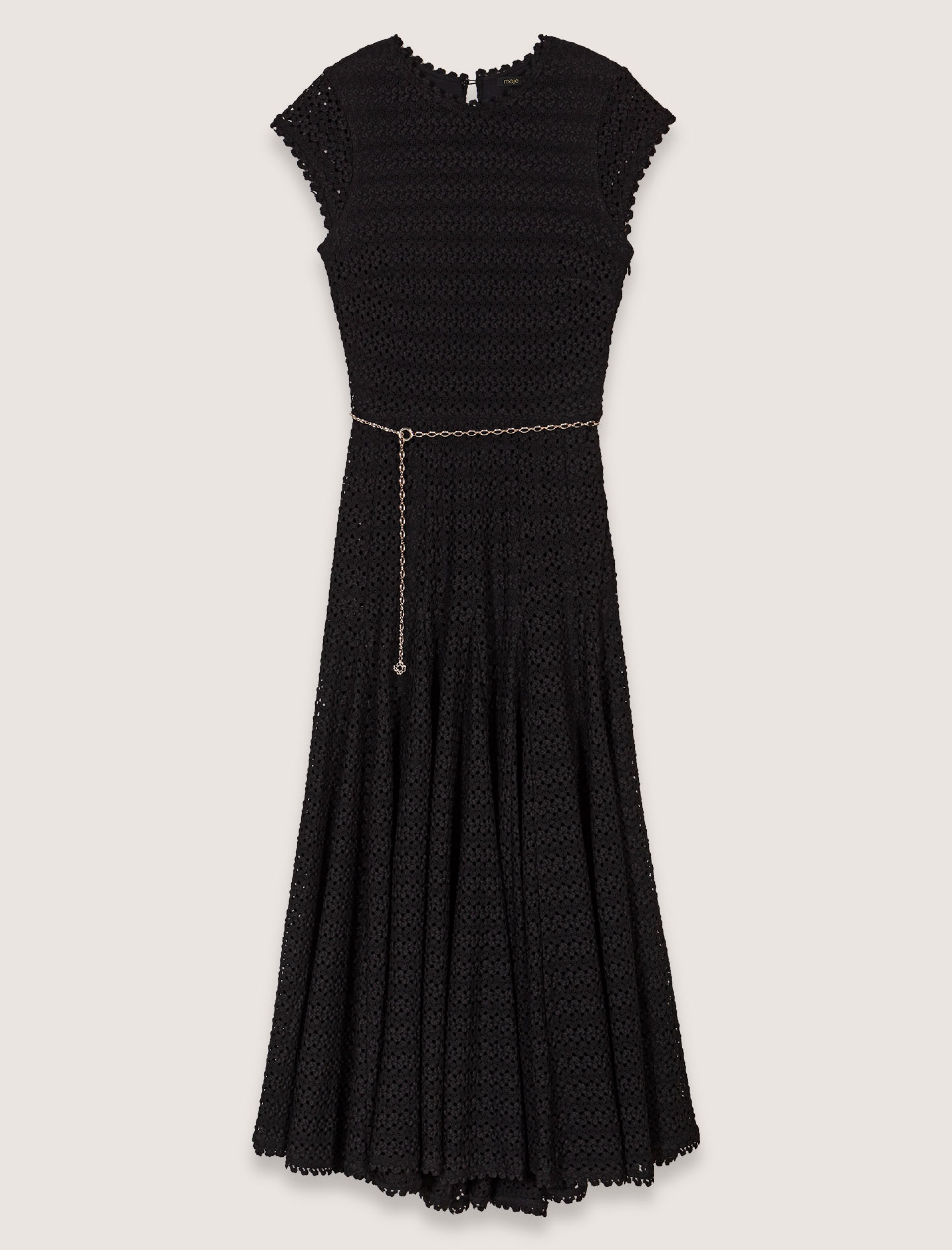 Женское длинное платье вязаное крючком