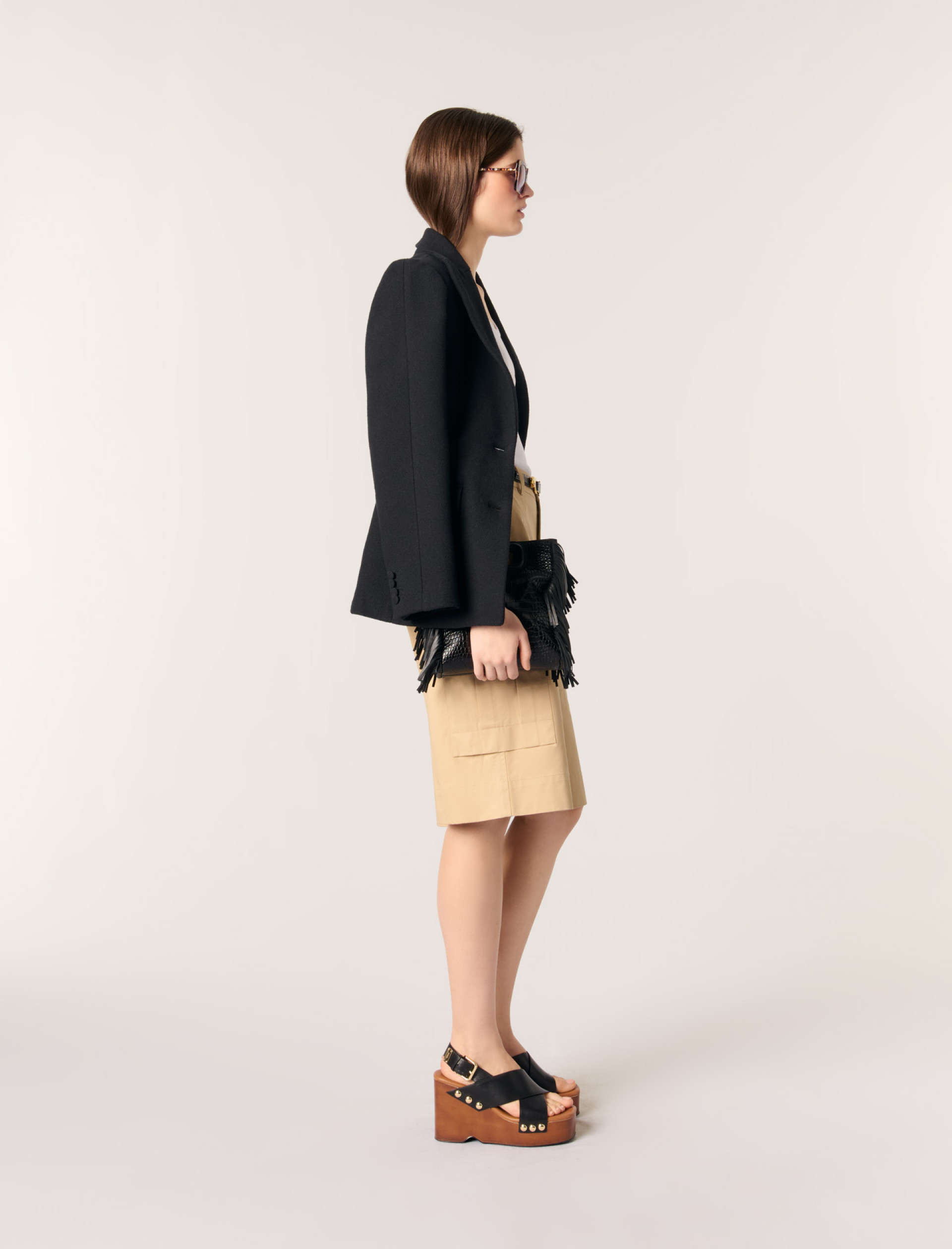 Женские хлопковые шорты-бермуды