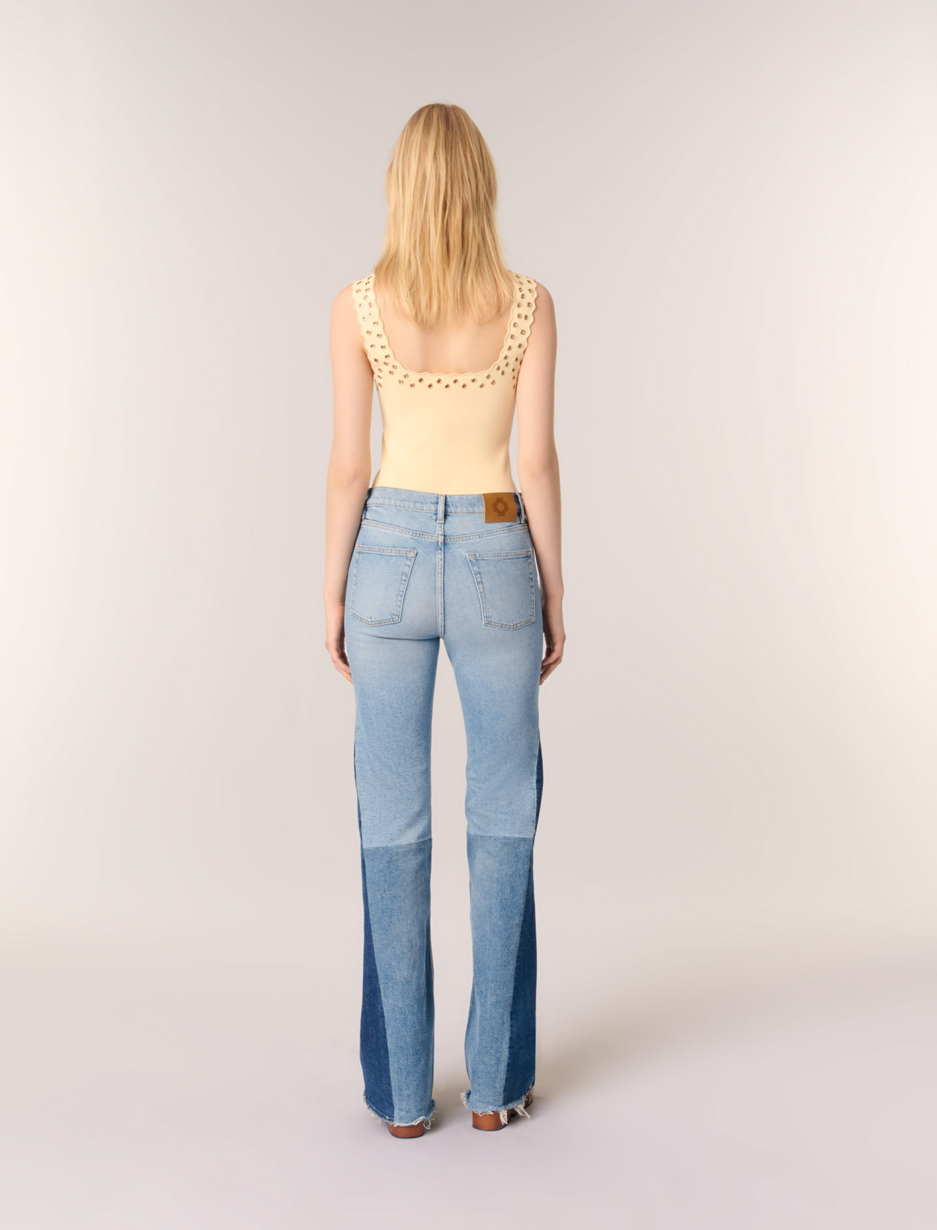 Женский топ с люверсами Женский топ с люверсами