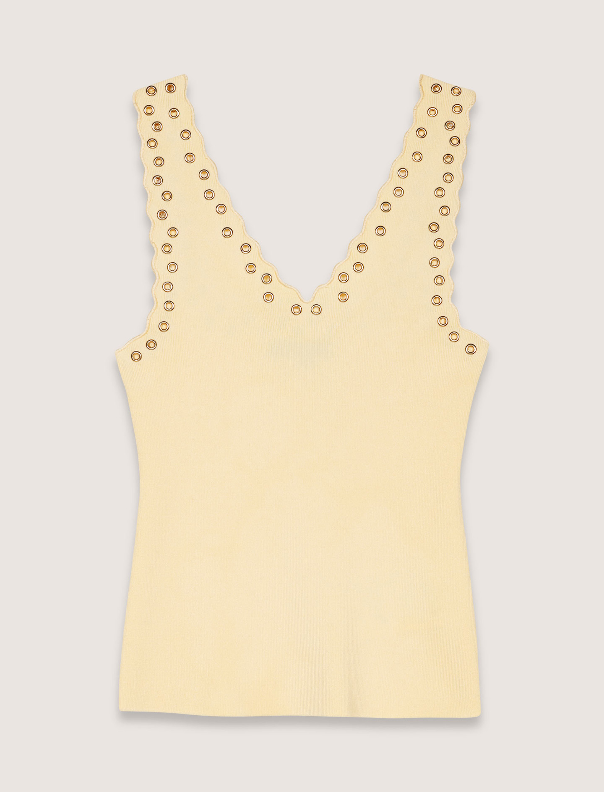 Женский топ с люверсами Женский топ с люверсами