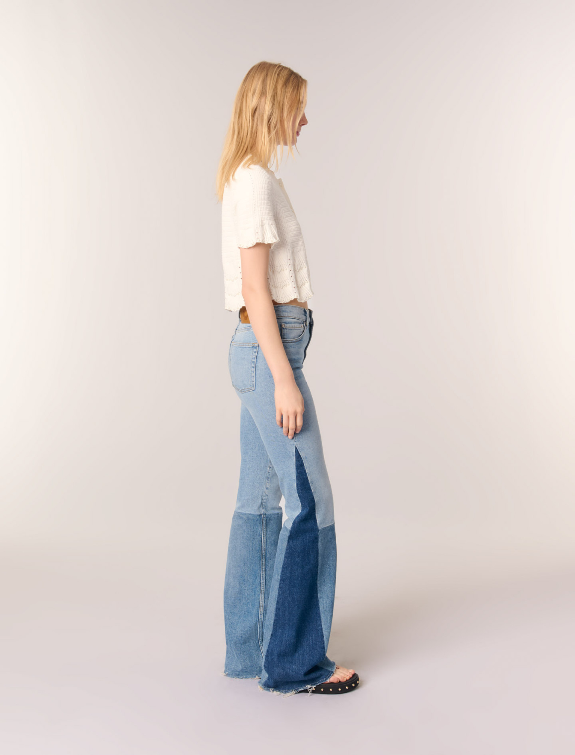 Жіночий укорочений кардиган з перлами Жіночий укорочений кардиган з перлами