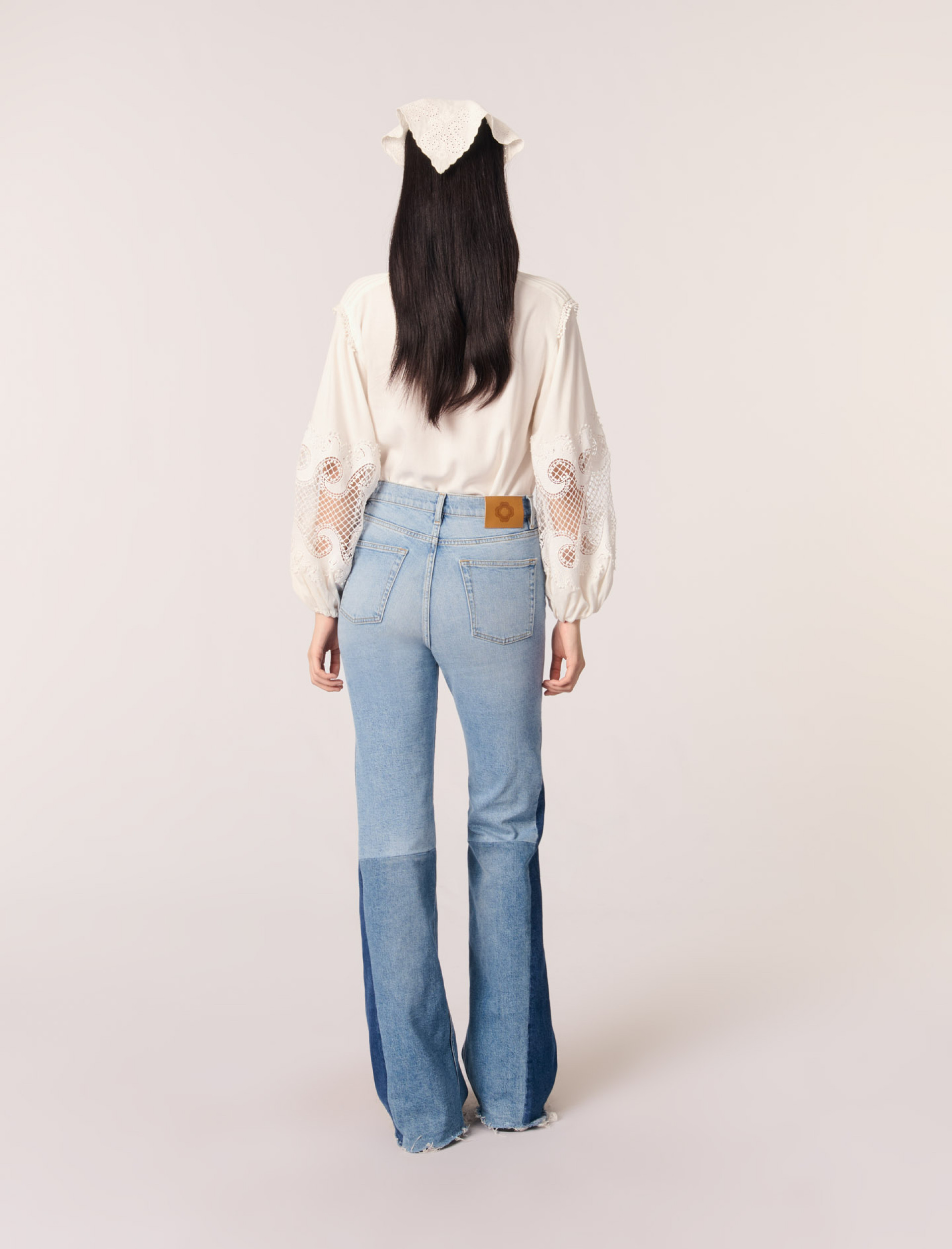 Жіноча сорочка з вишитим рукавом