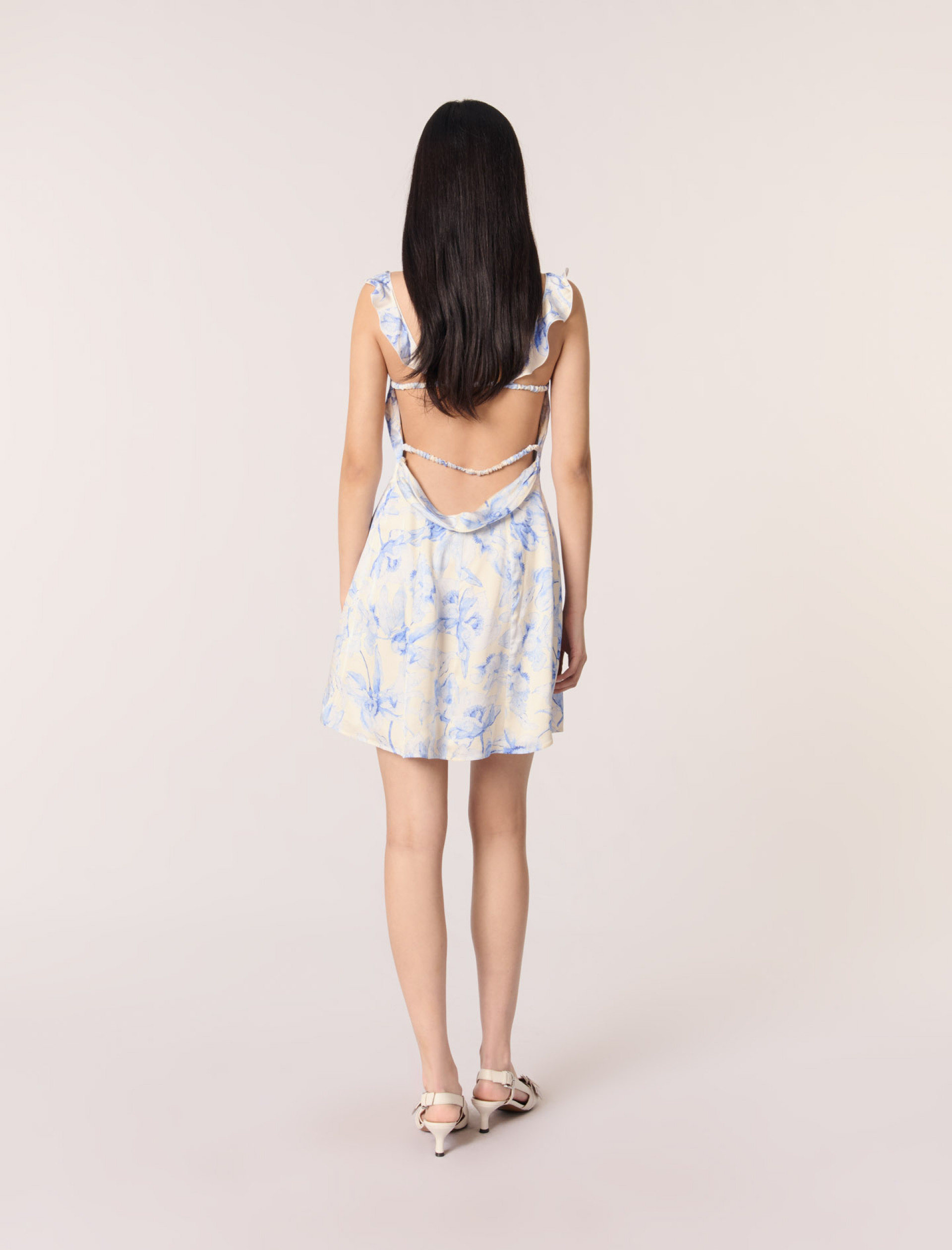 Жіноча коротка сукня з принтом