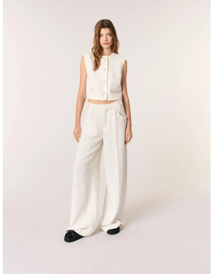 Жіночий твідовий жакет з паєтками