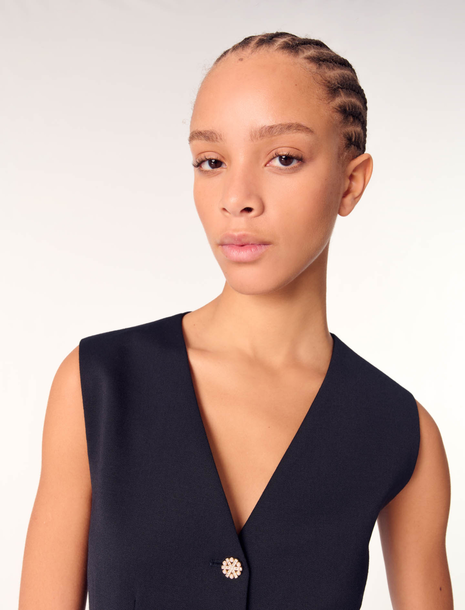 Жіночий жилет зі змішаної вовни