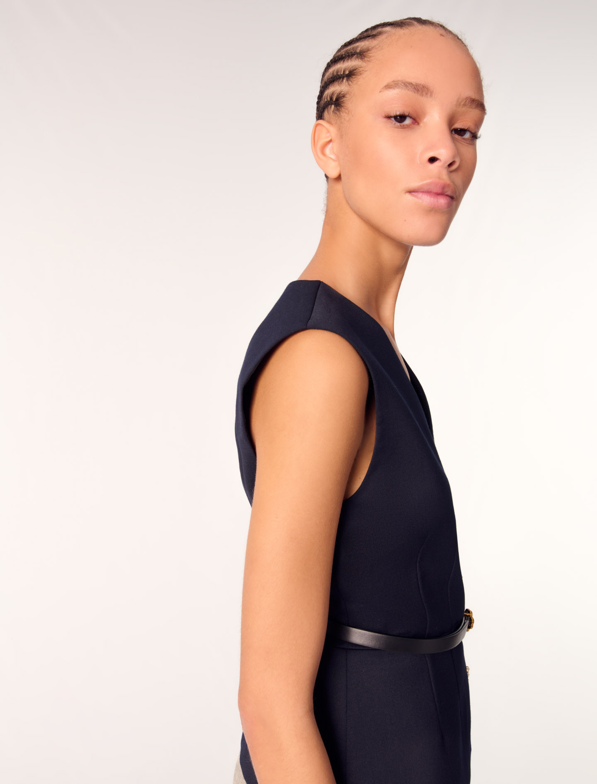 Жіночий жилет зі змішаної вовни