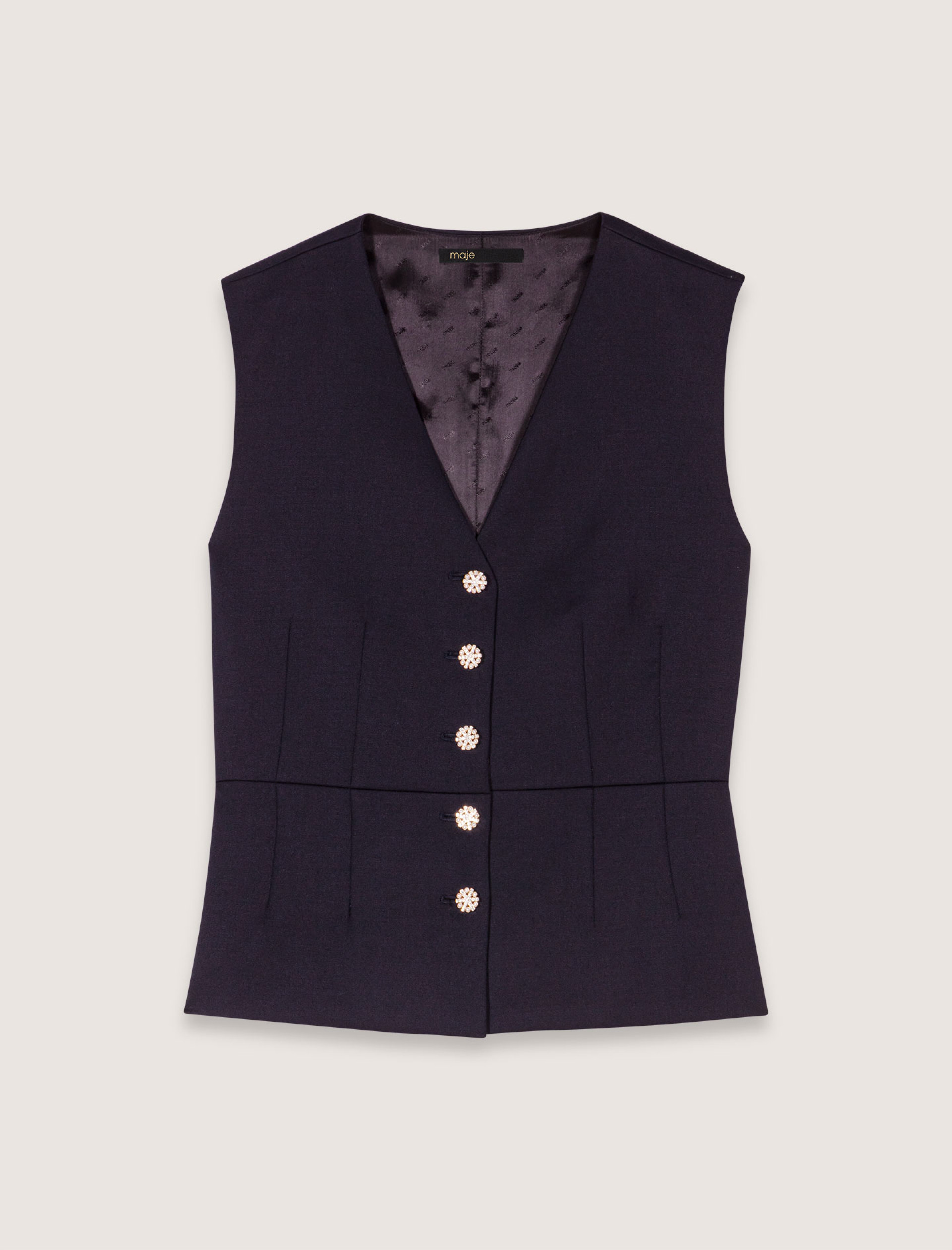 Жіночий жилет зі змішаної вовни