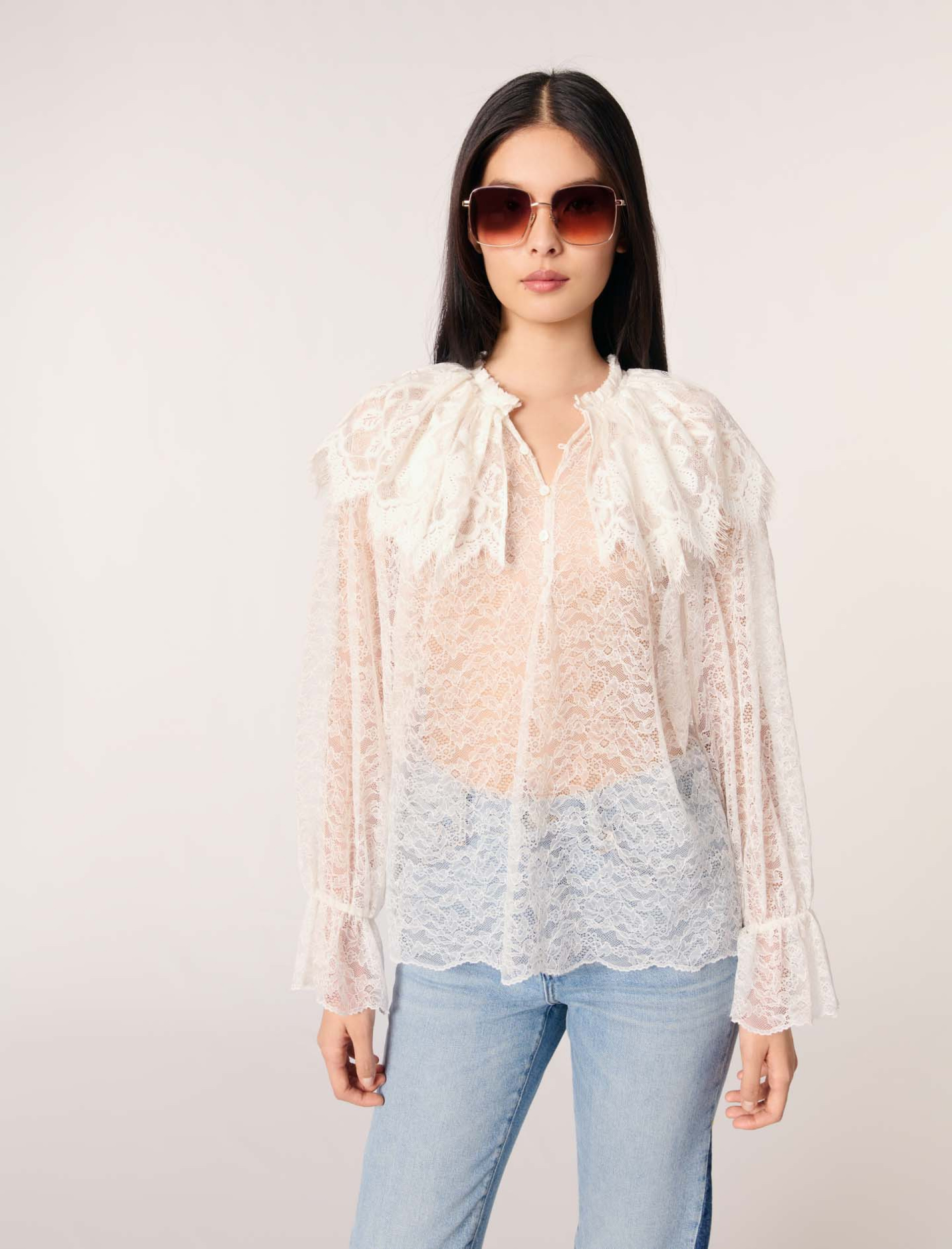 Жіноча блуза з мережива