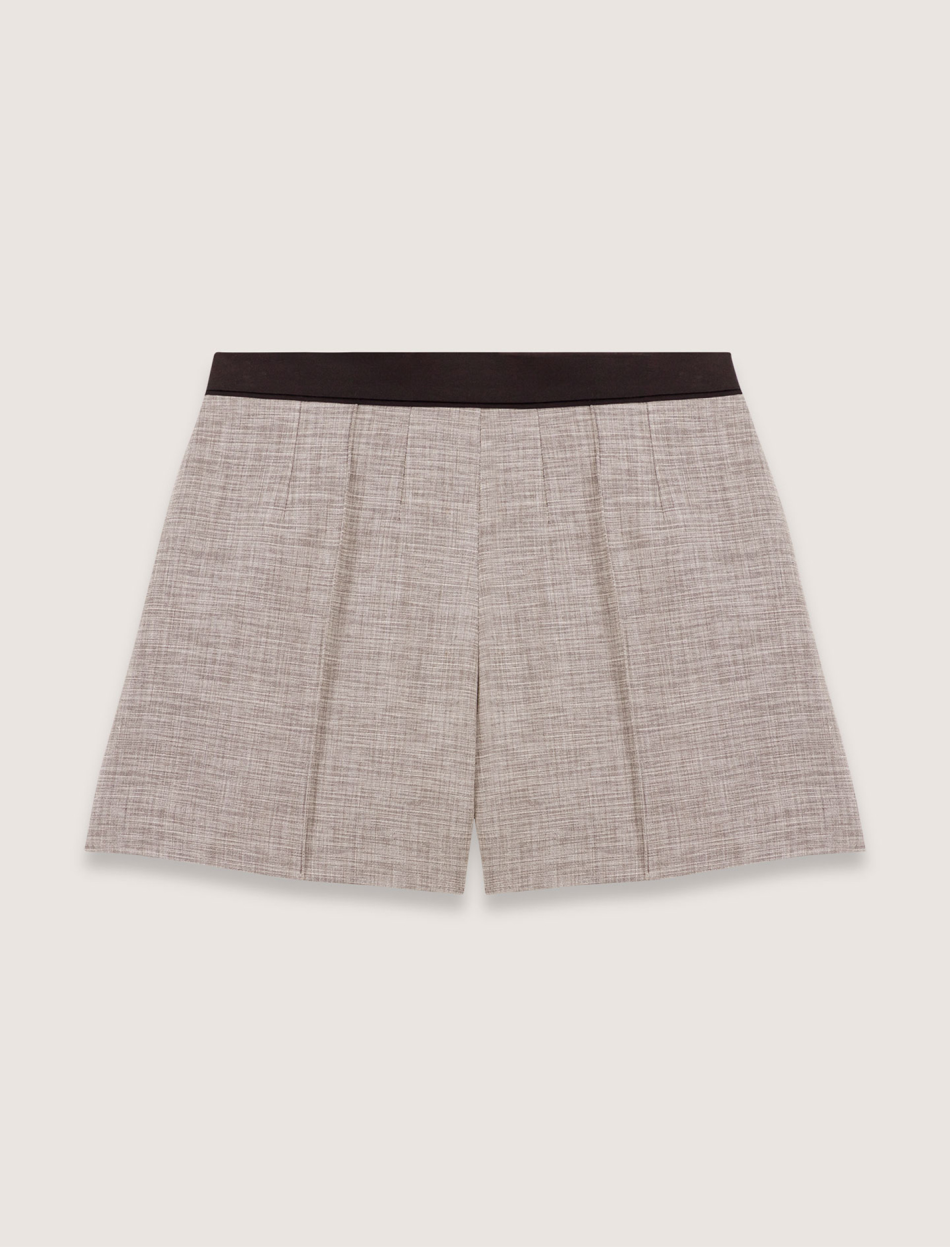 Жіночі шорти з контрастним поясом