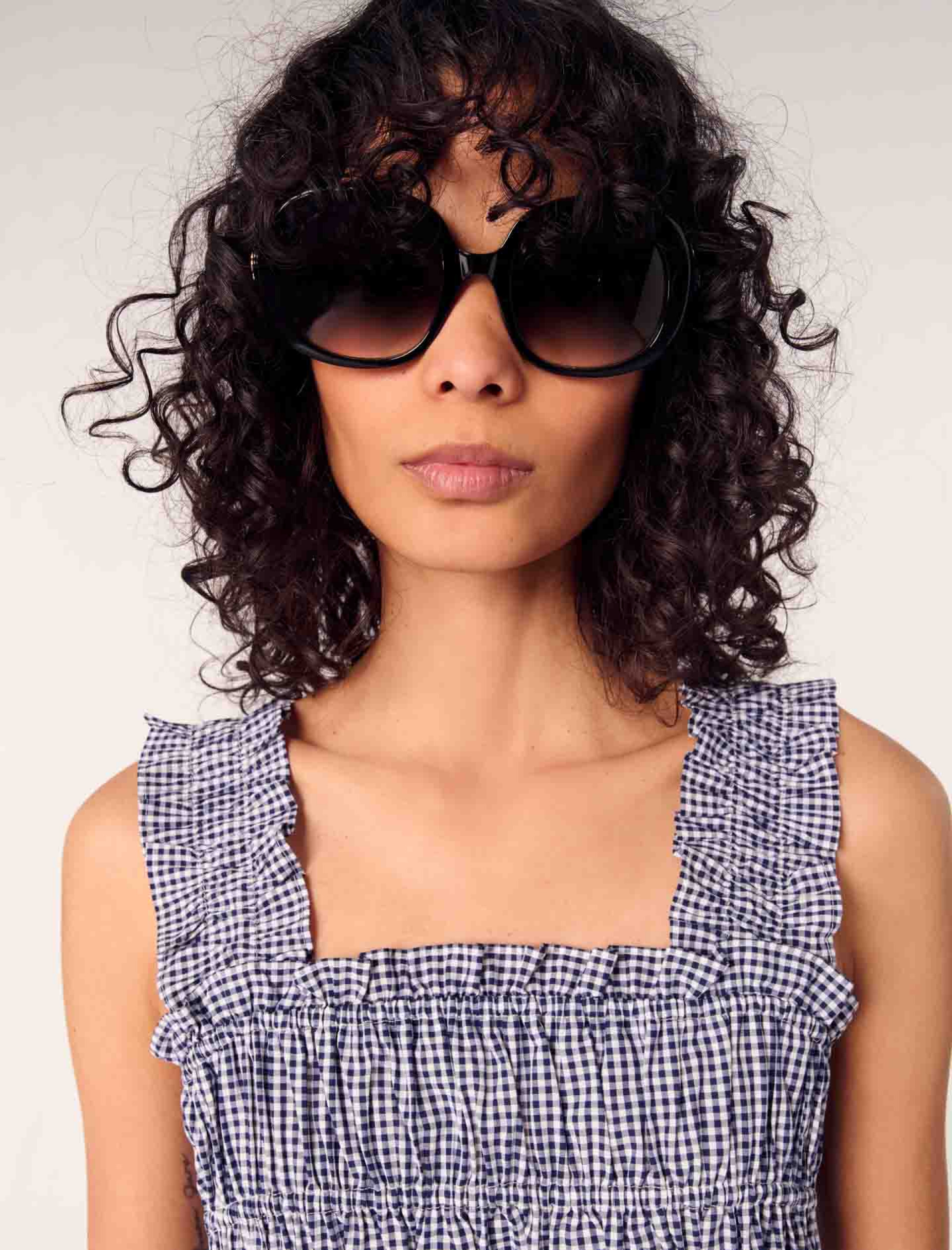 Женский топ в клетку виши Женский топ в клетку виши