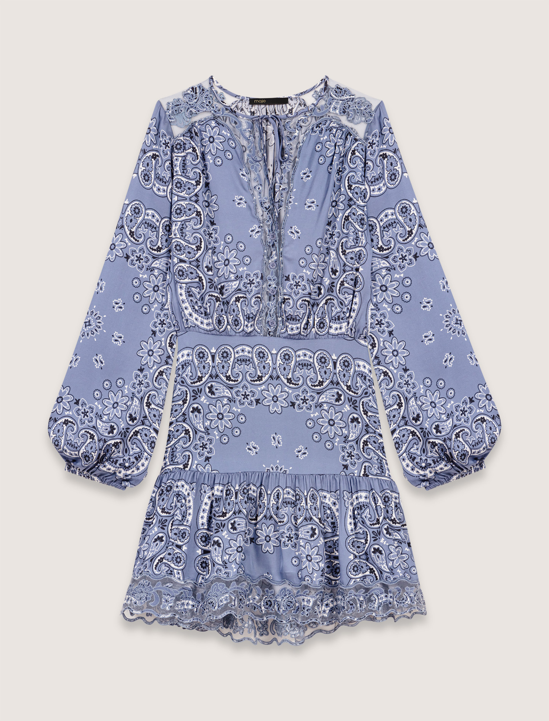 Женское короткое платье с принтом