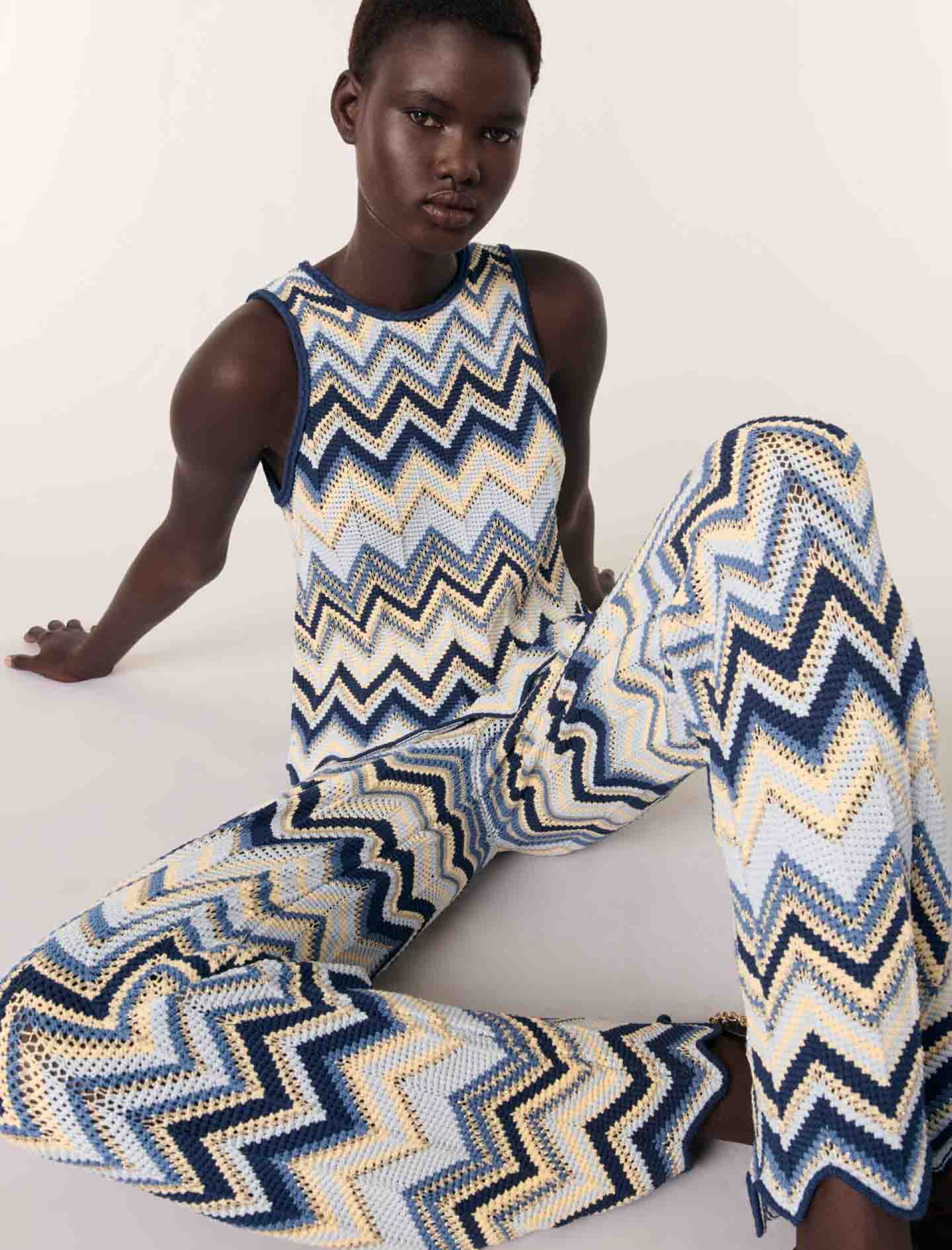 Жіночі брюки в'язані гачком