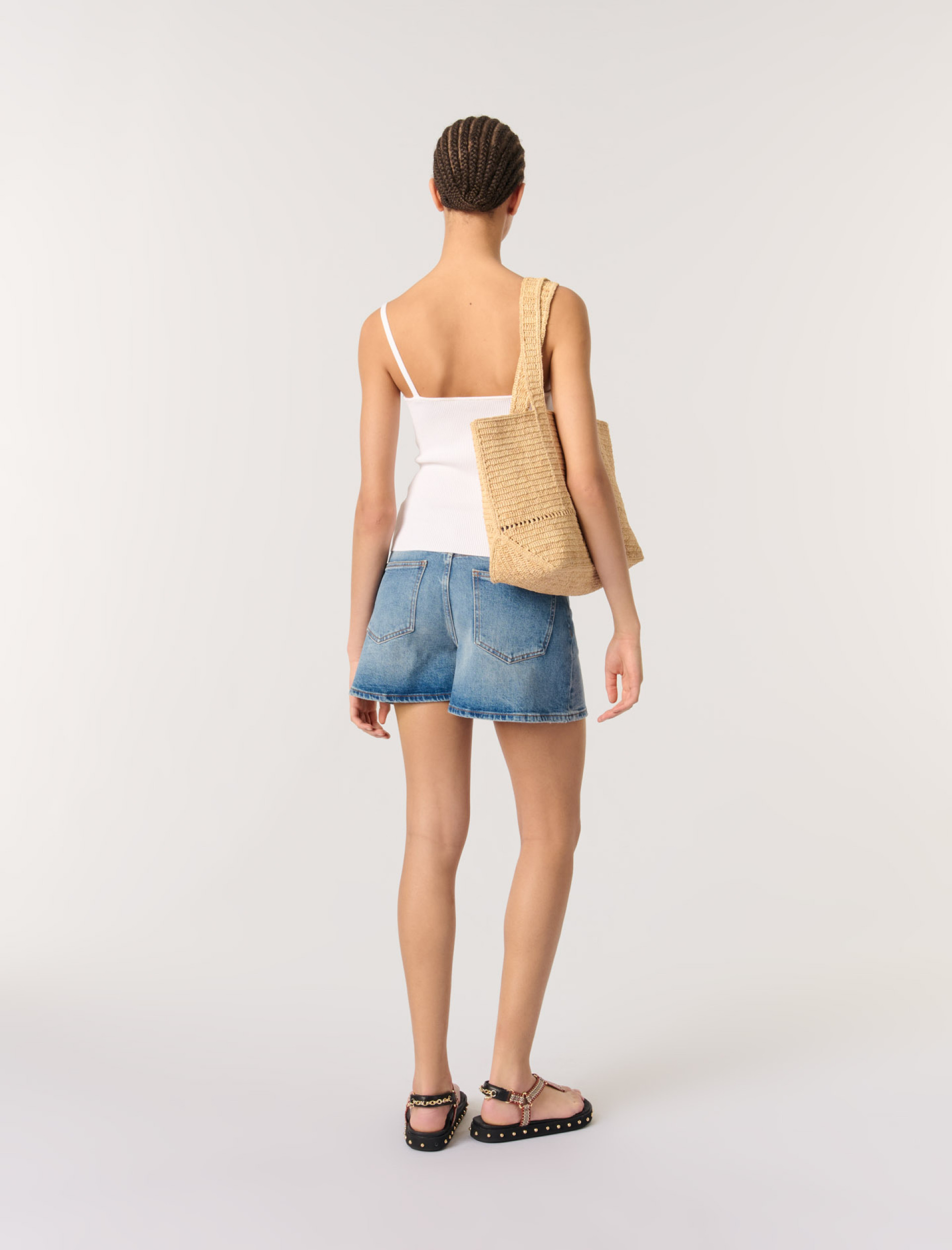 Женский трикотажный топ в рубик