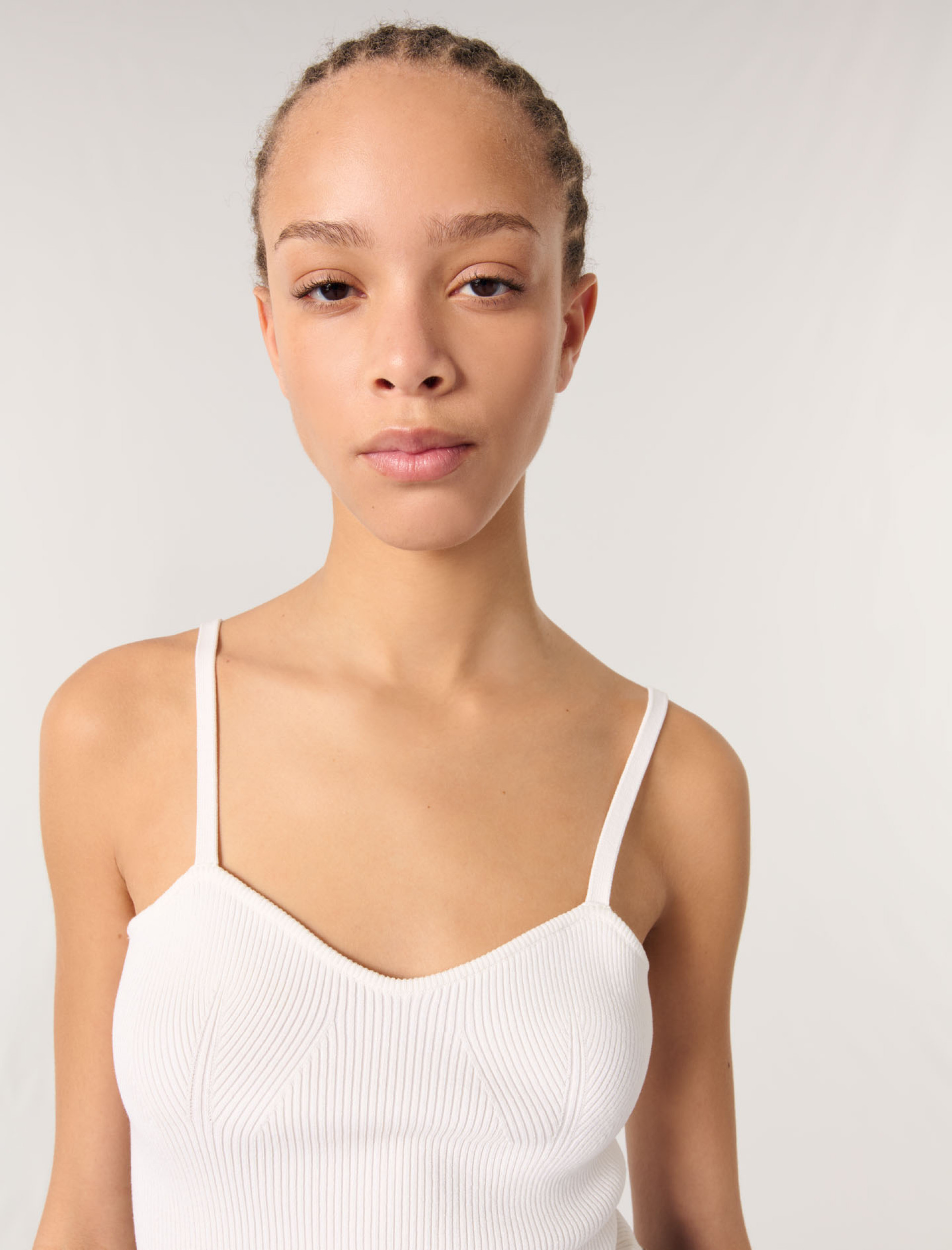 Женский трикотажный топ в рубик