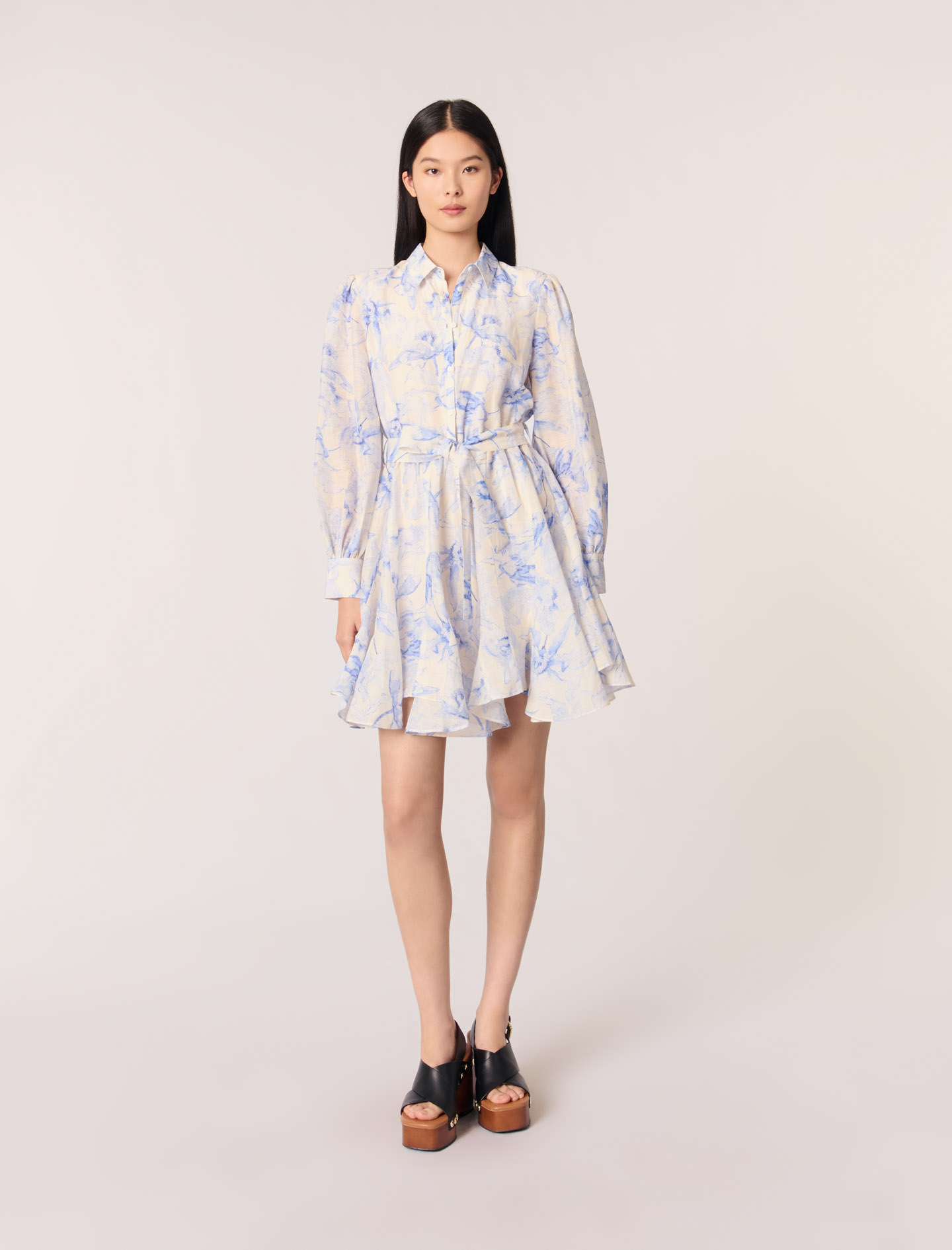 Жіноча сукня-сорочка з принтом