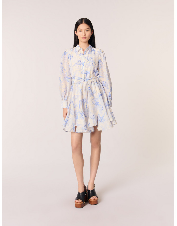 Жіноча сукня-сорочка з принтом