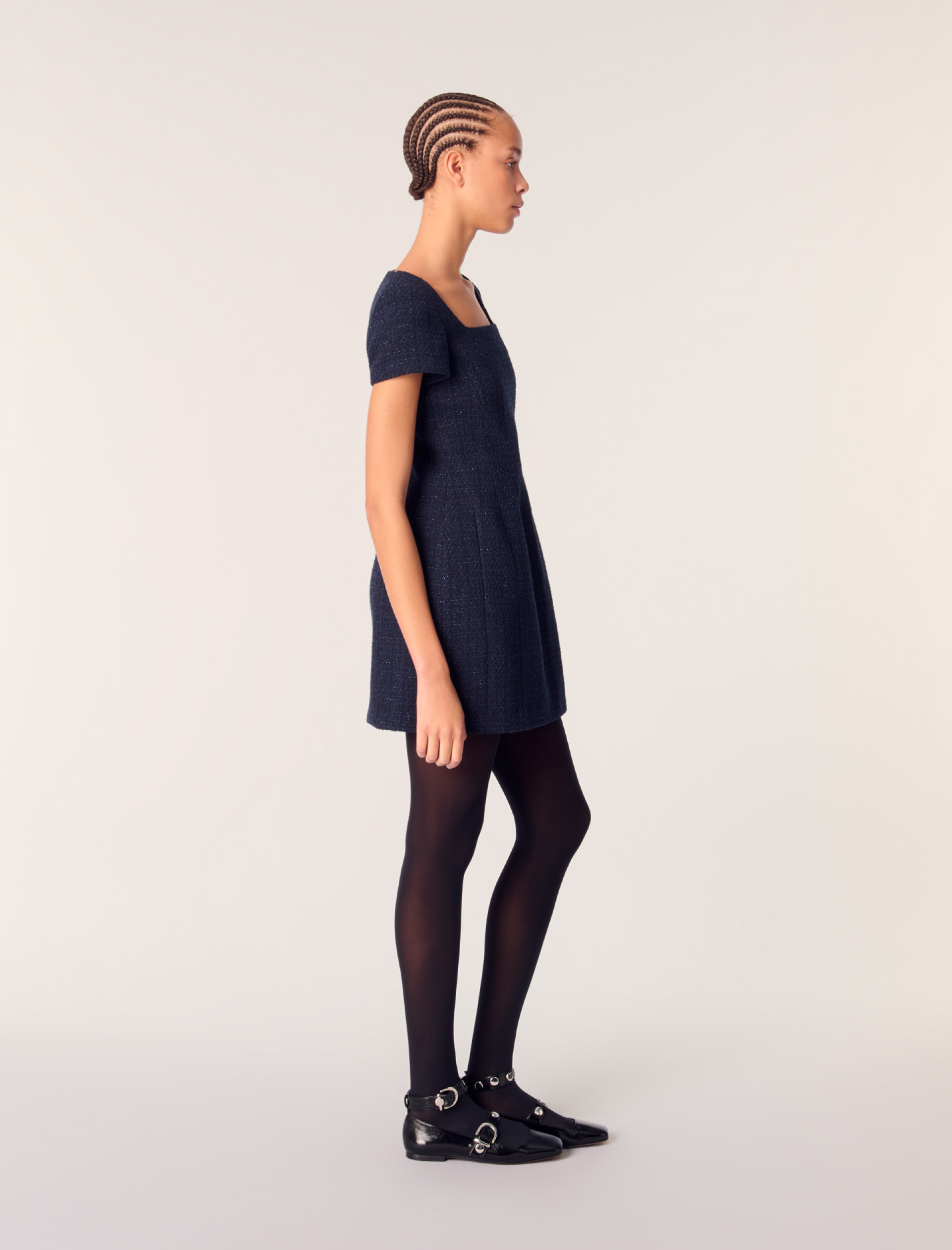 Жіноча коротка твідова сукня Жіноча коротка твідова сукня