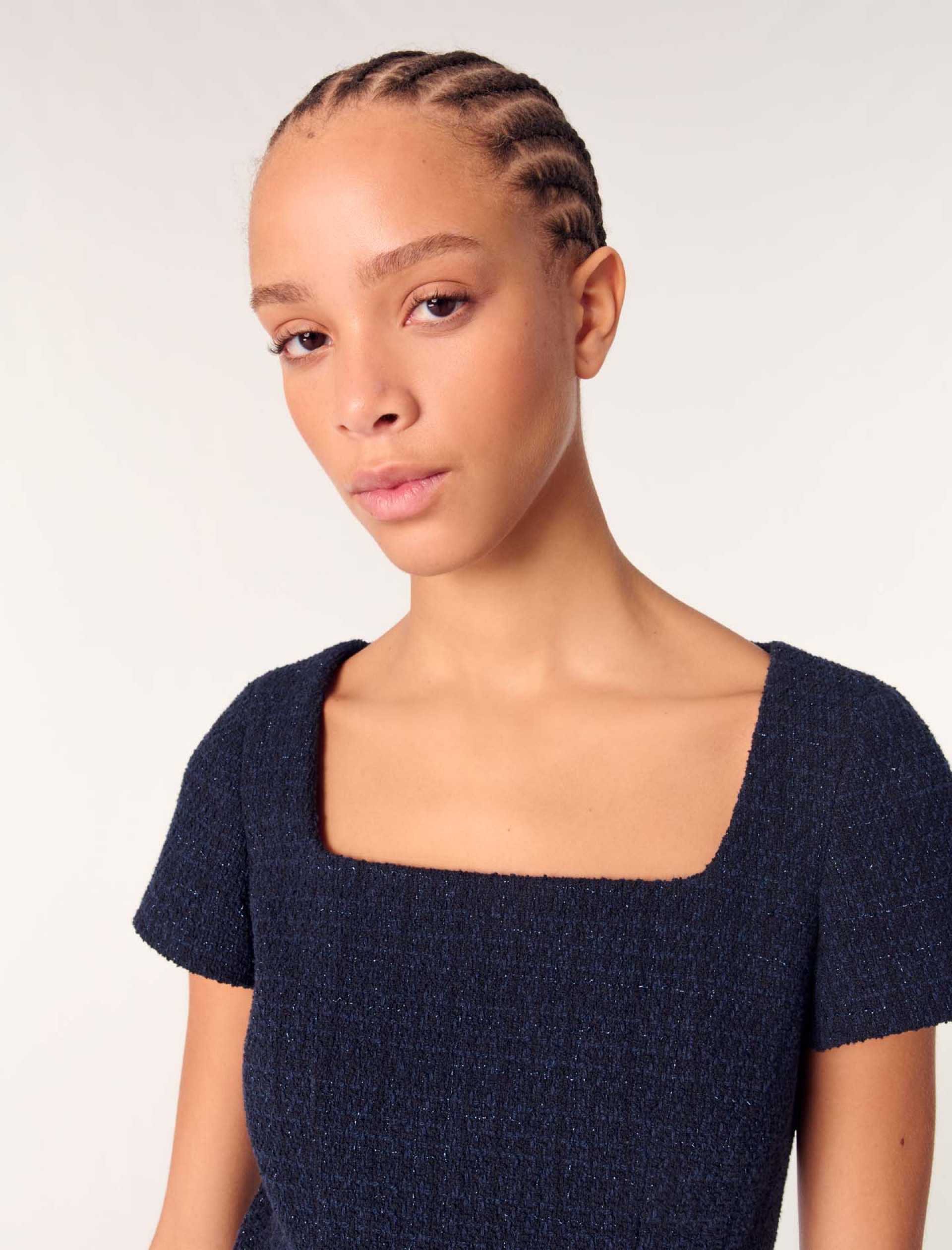 Жіноча коротка твідова сукня Жіноча коротка твідова сукня