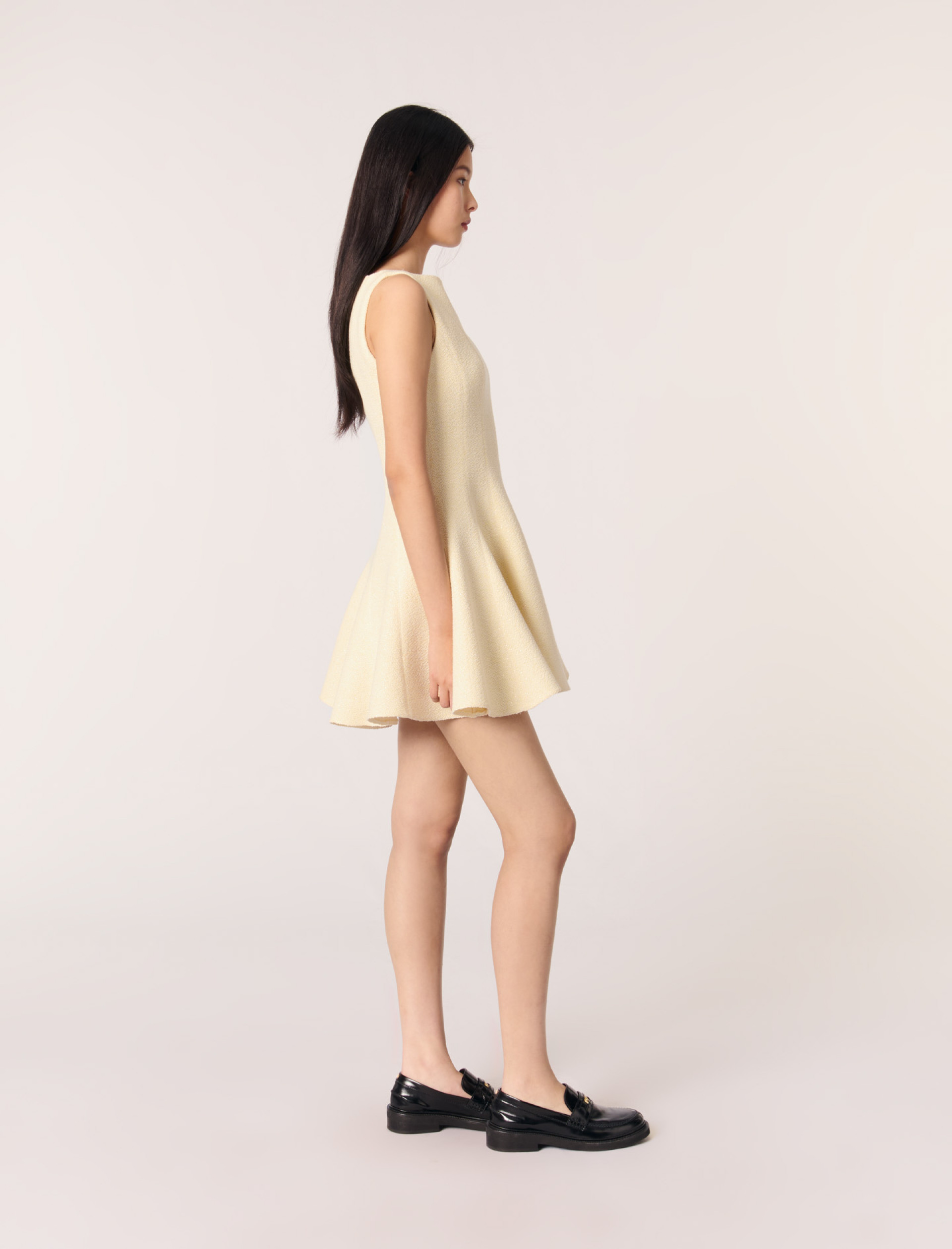 Женское короткое твидовое платье Женское короткое твидовое платье