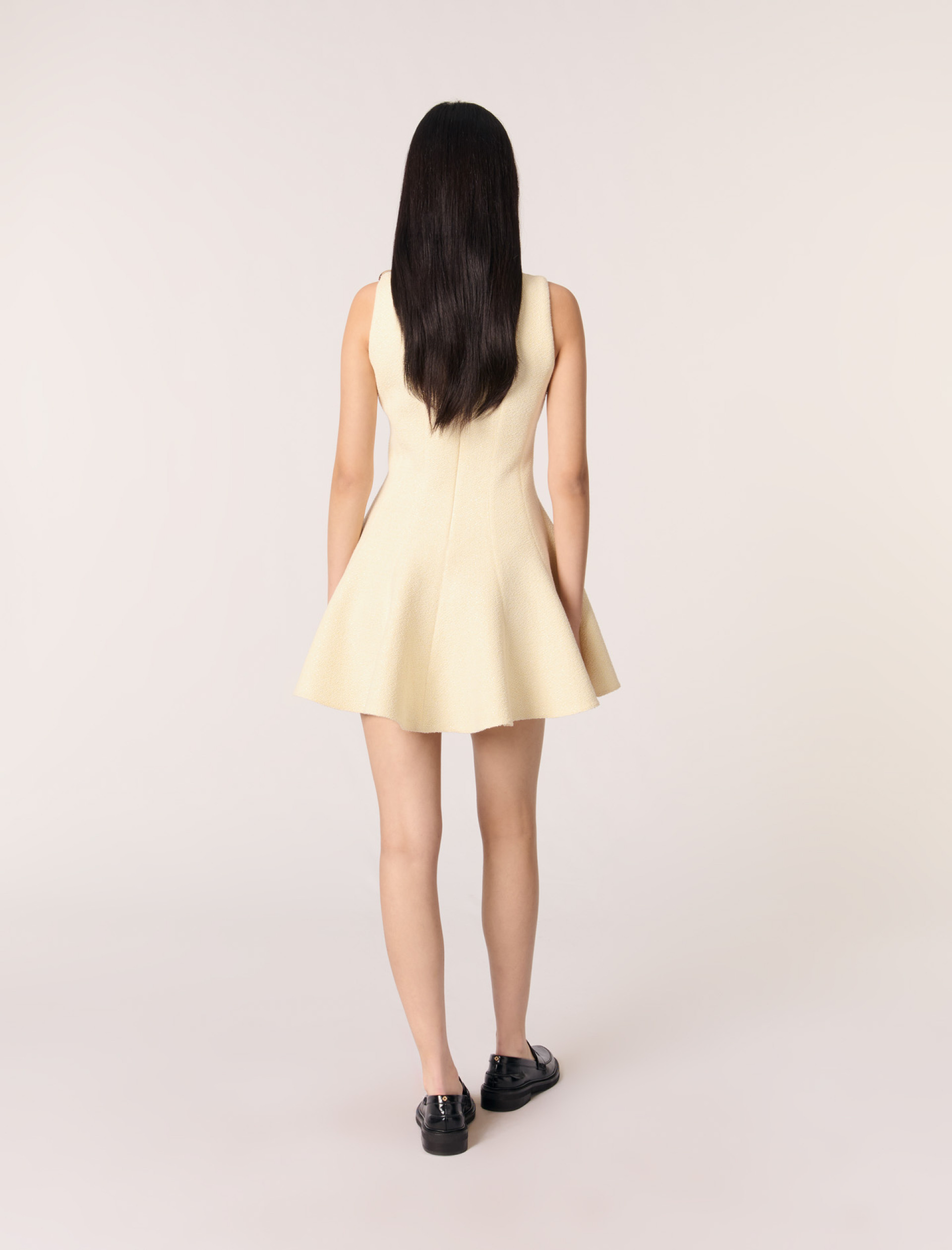 Женское короткое твидовое платье Женское короткое твидовое платье