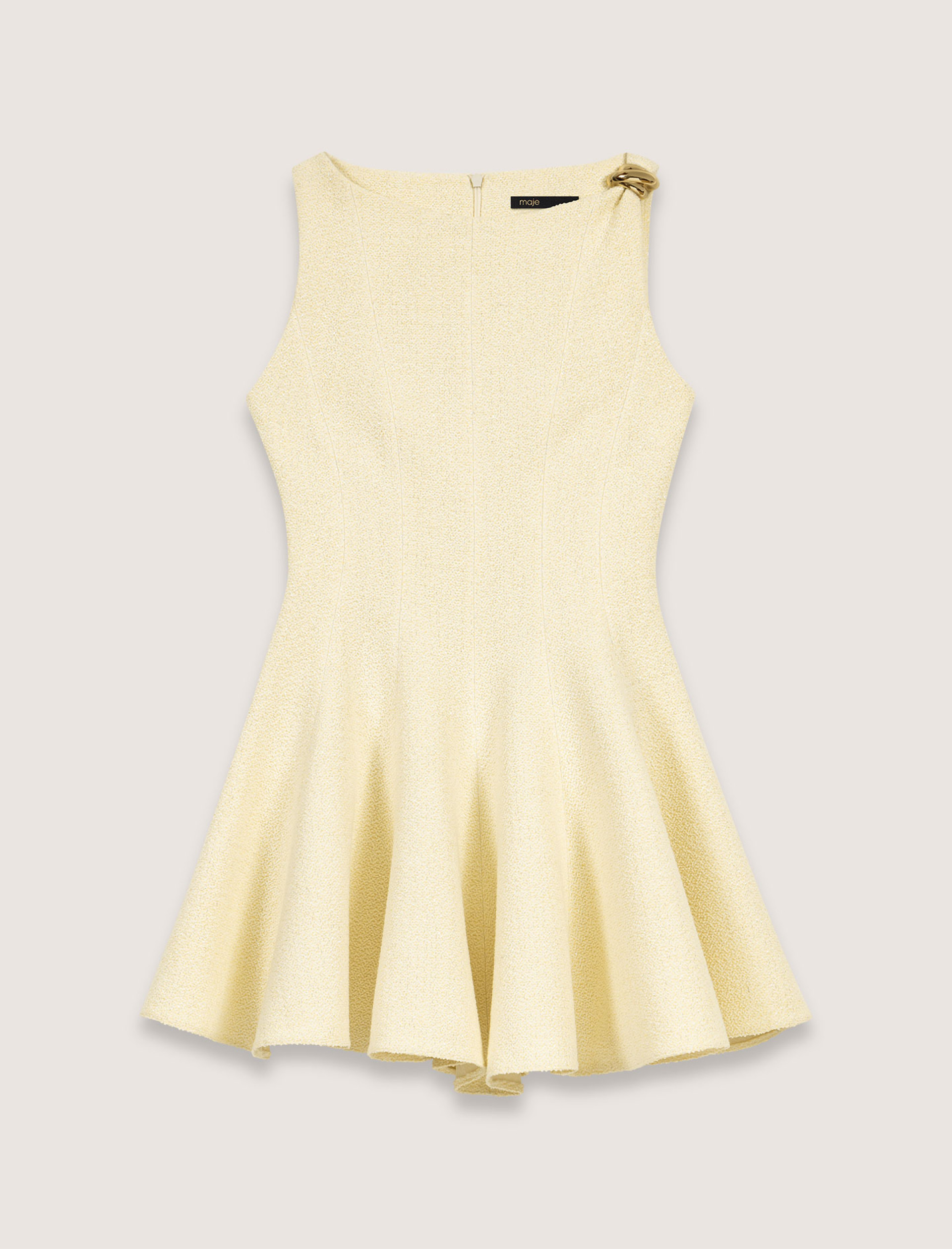 Женское короткое твидовое платье Женское короткое твидовое платье