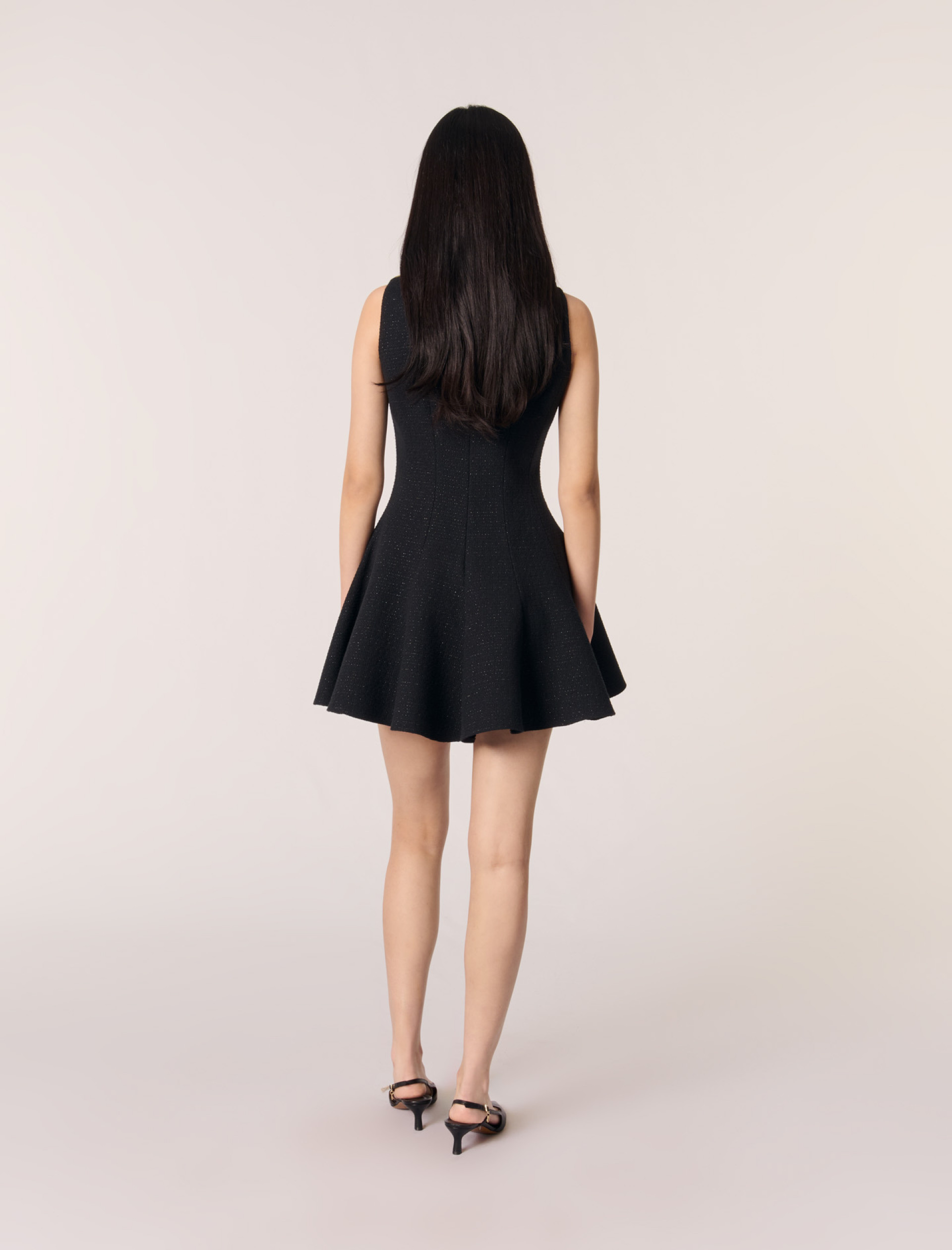 Жіноча коротка твідова сукня