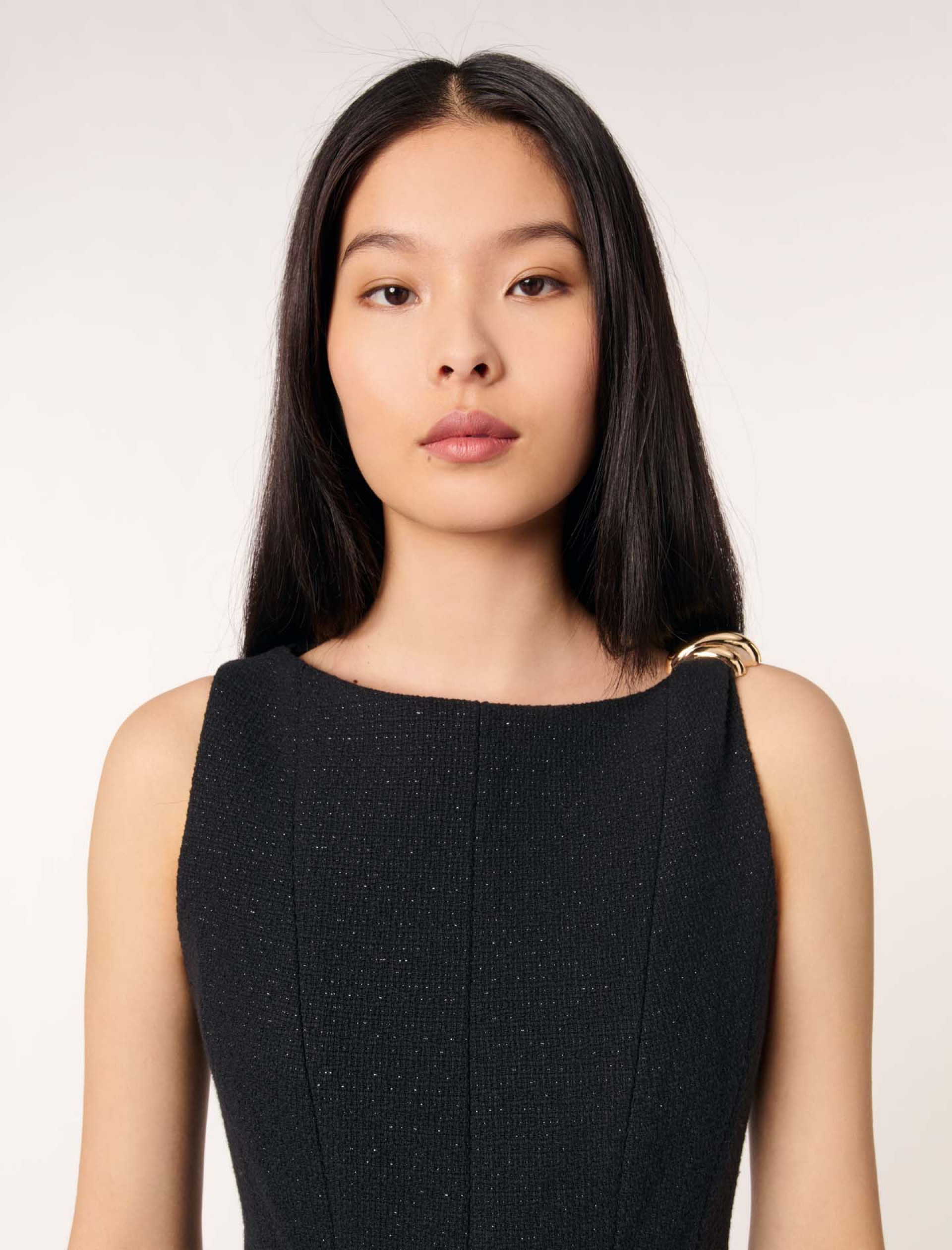 Жіноча коротка твідова сукня