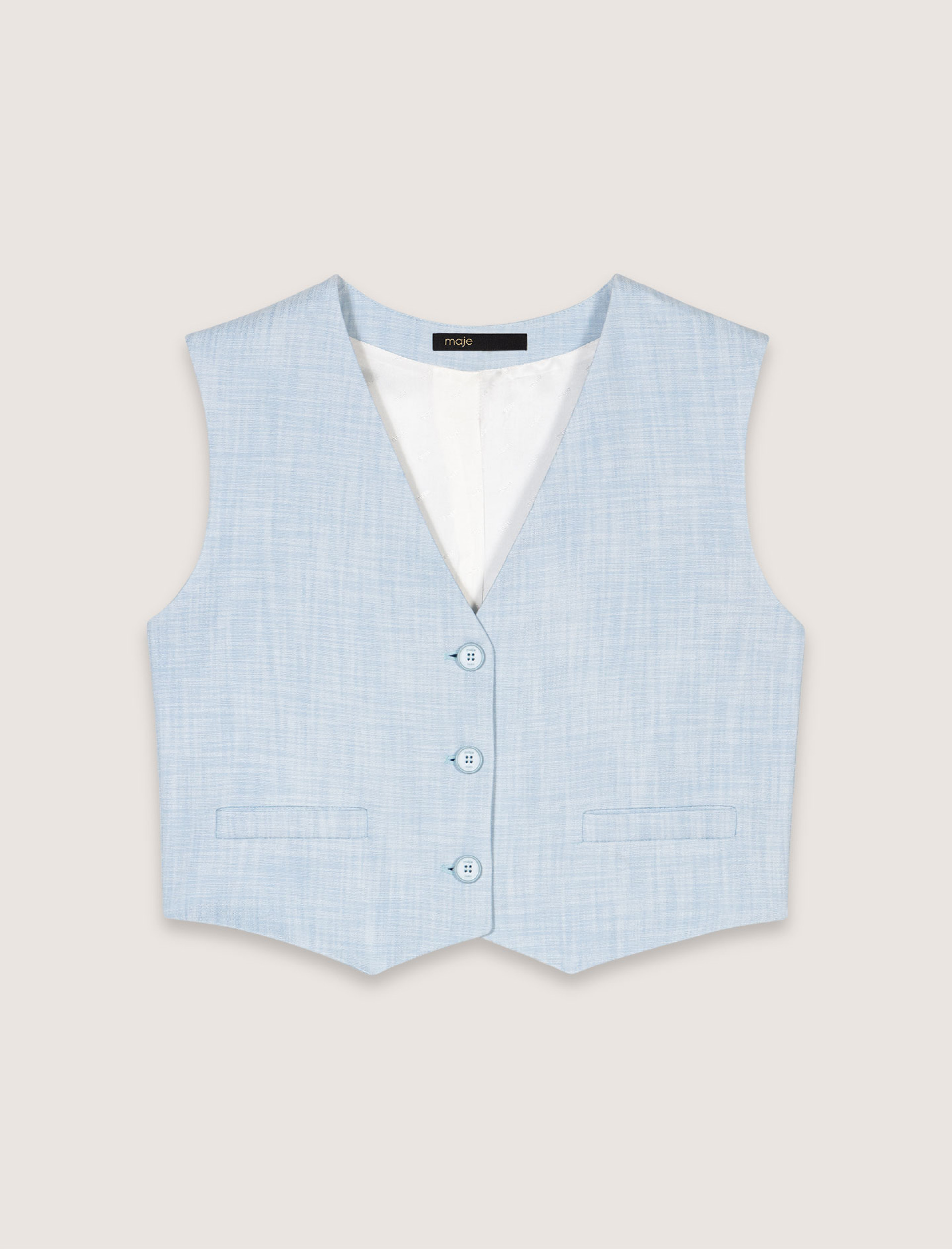 Женский костюмный жилет