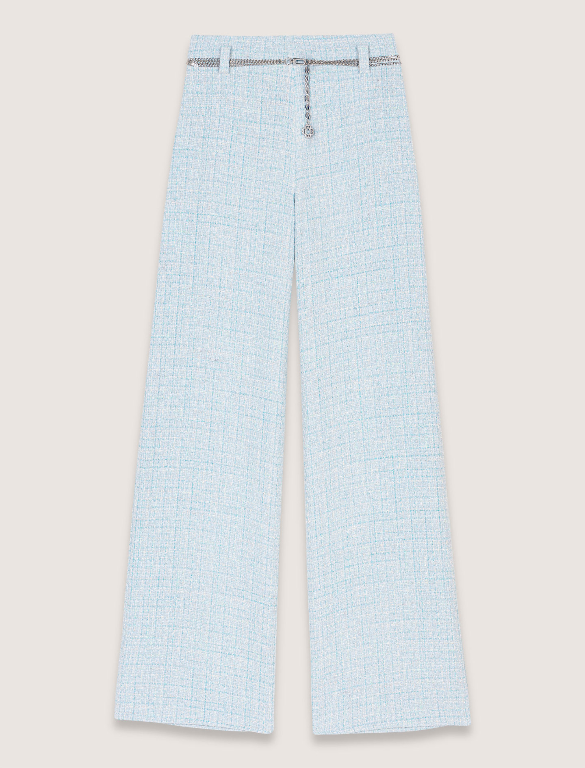 Жіночі твідові брюки з поясом Жіночі твідові брюки з поясом