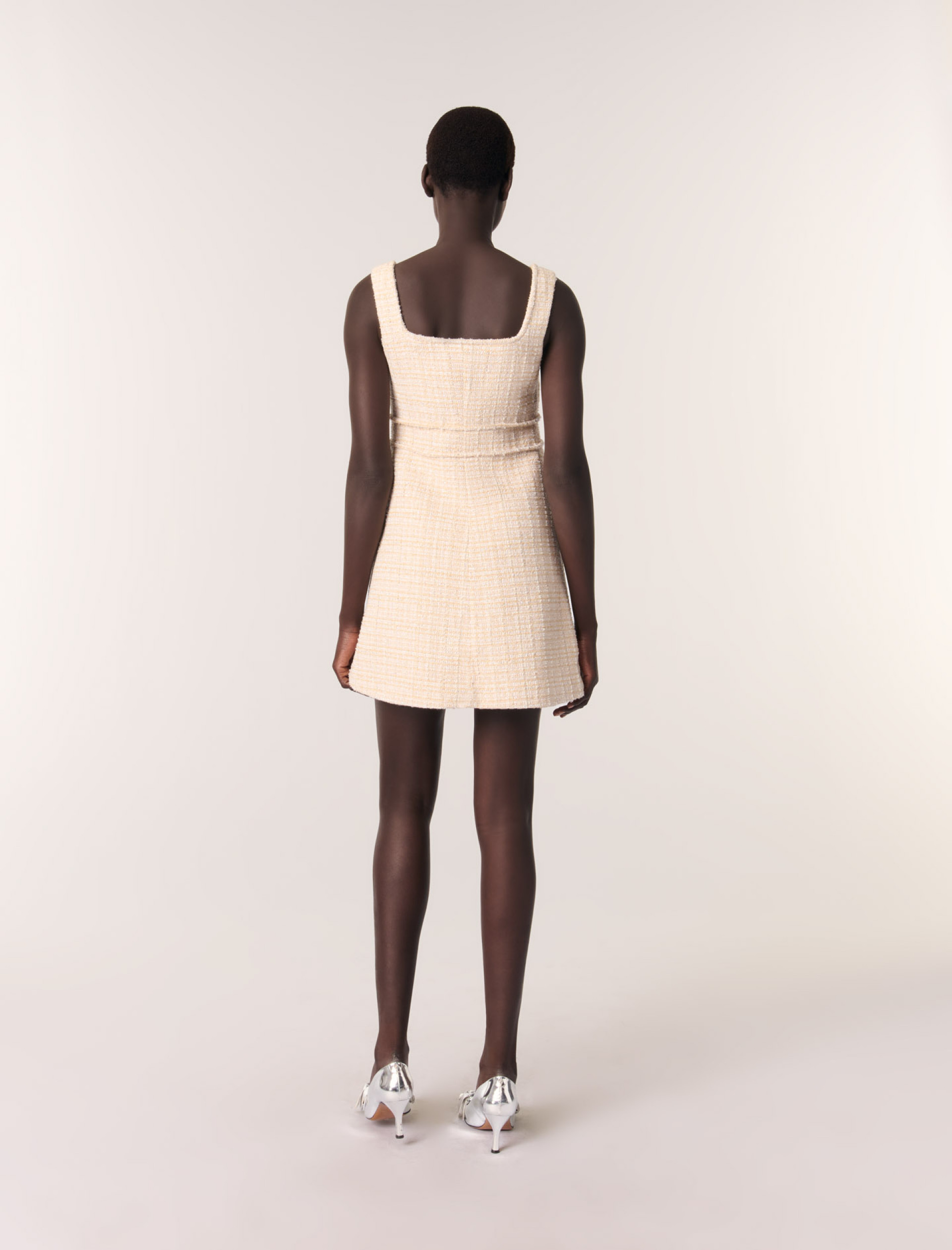 Жіноча коротка твідова сукня