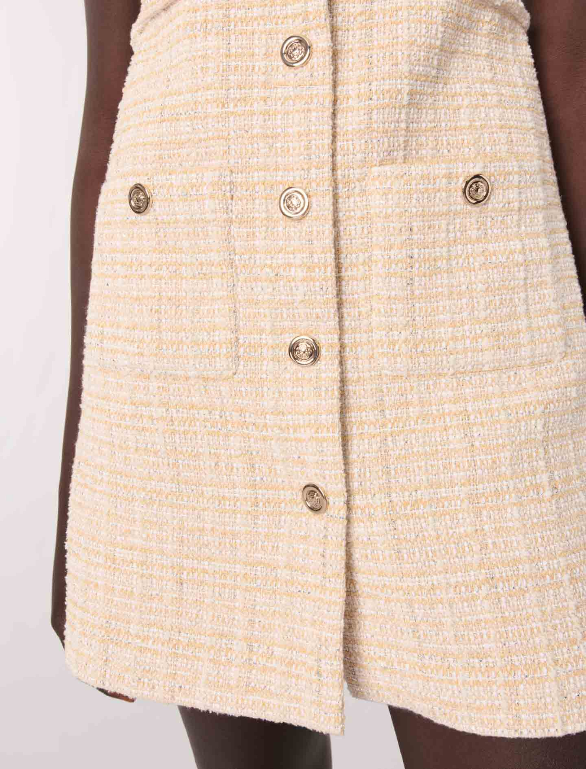 Жіноча коротка твідова сукня